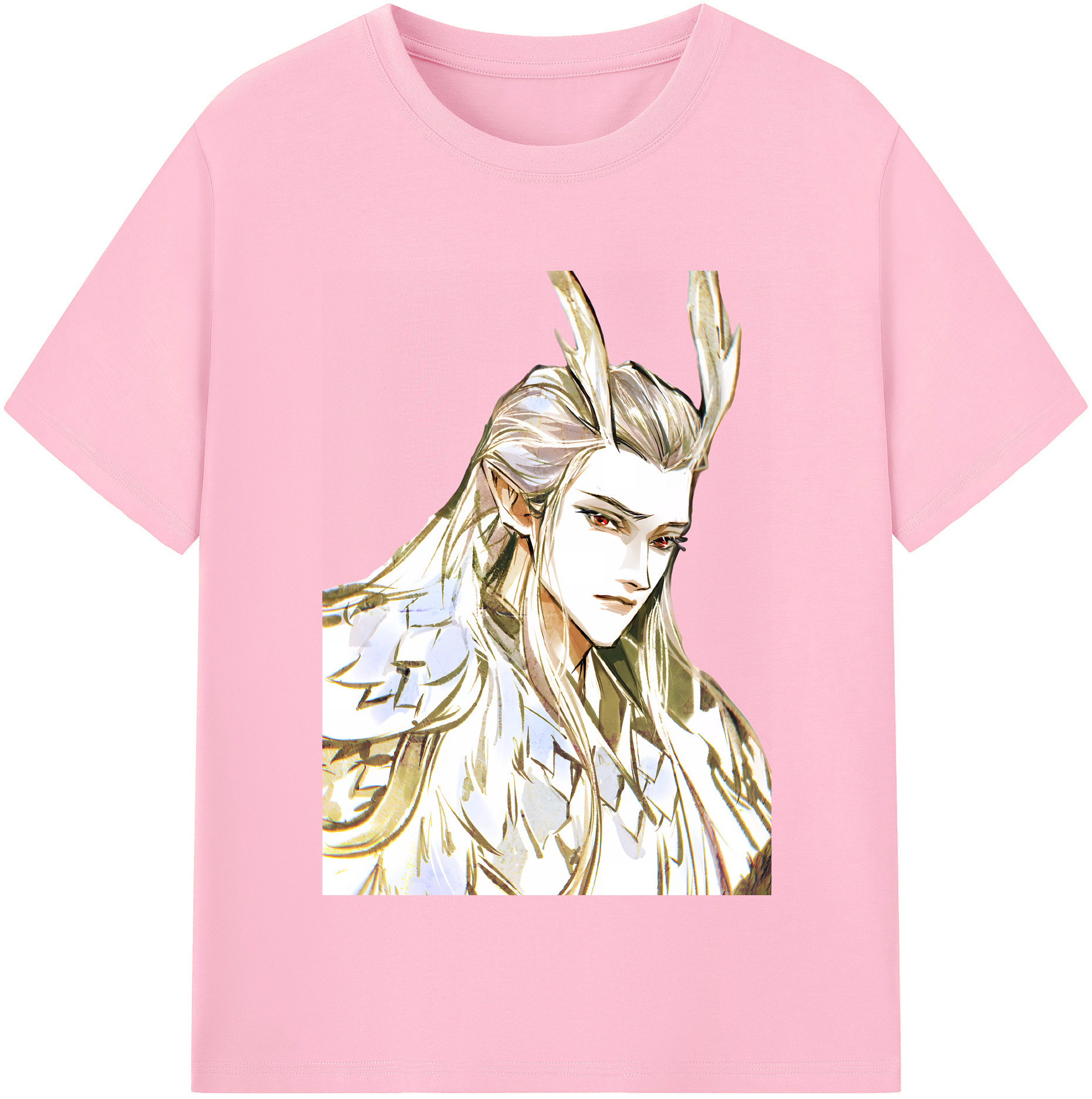 （画像用） Ne Zha 2 ナタ 魔童の大暴れ 綿100％半袖Tシャツ（フロントプリント）