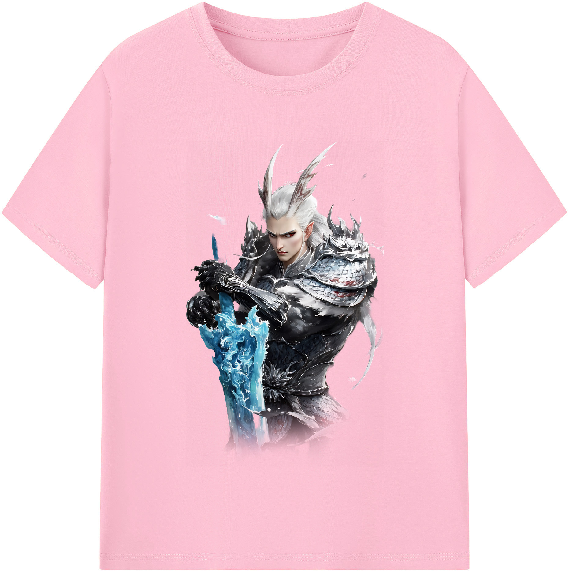 （画像用） Ne Zha 2 ナタ 魔童の大暴れ 綿100％半袖Tシャツ（フロントプリント）