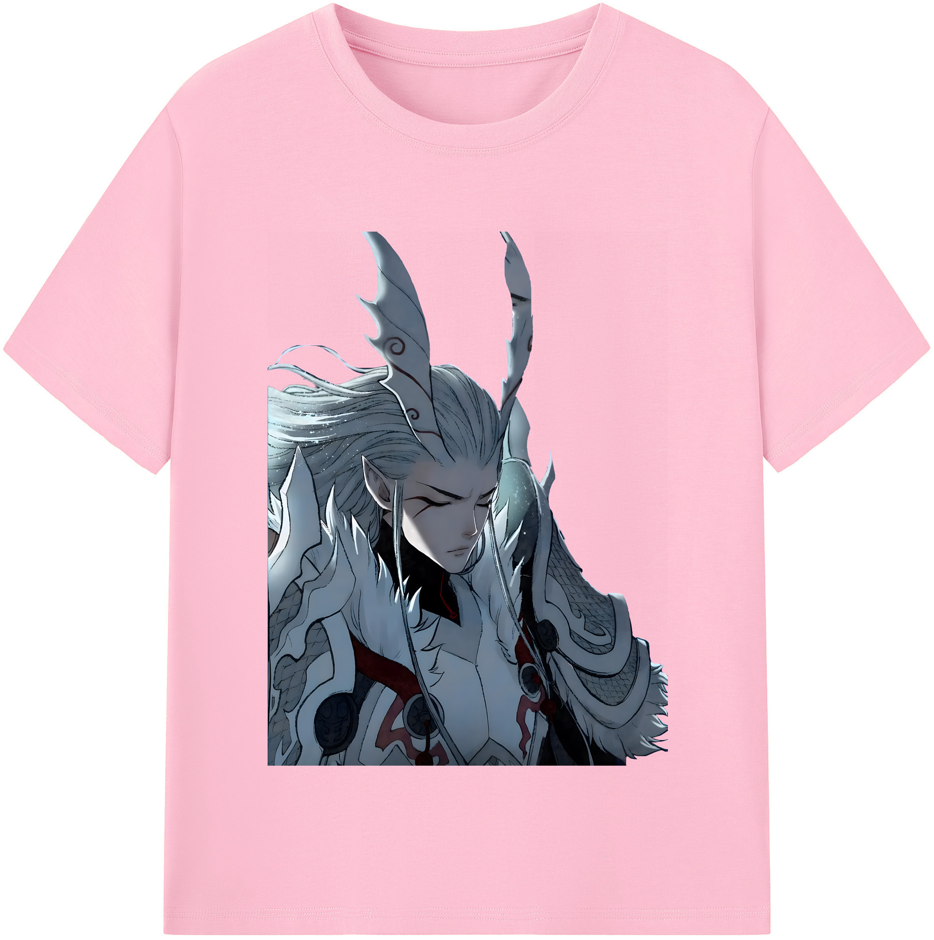 （画像用） Ne Zha 2 ナタ 魔童の大暴れ 綿100％半袖Tシャツ（フロントプリント）