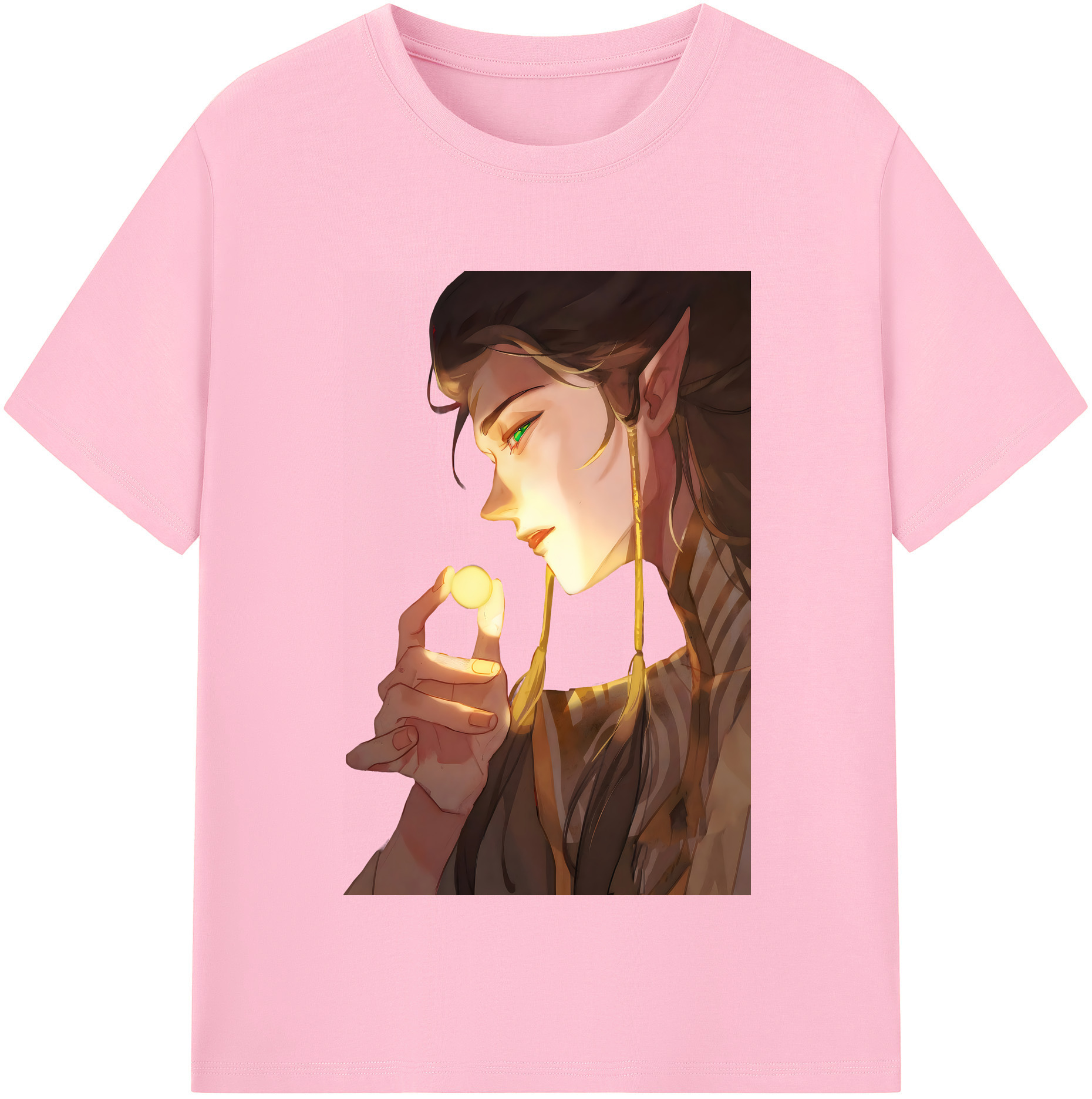 （画像用） Ne Zha 2 ナタ 魔童の大暴れ 綿100％半袖Tシャツ（フロントプリント）