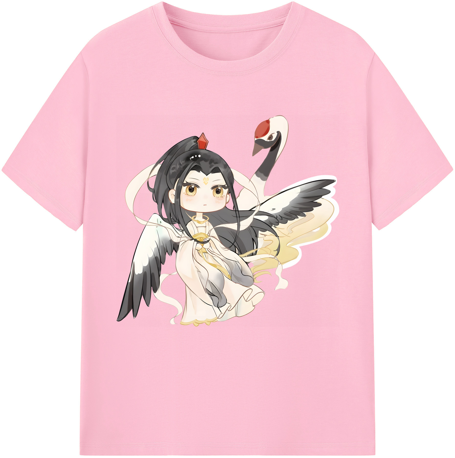（画像用） Ne Zha 2 ナタ 魔童の大暴れ 綿100％半袖Tシャツ（フロントプリント）