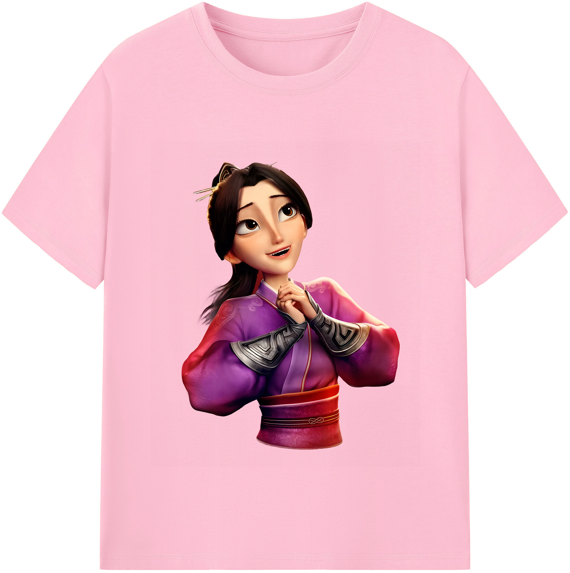 （画像用） Ne Zha 2 ナタ 魔童の大暴れ 綿100％半袖Tシャツ（フロントプリント）