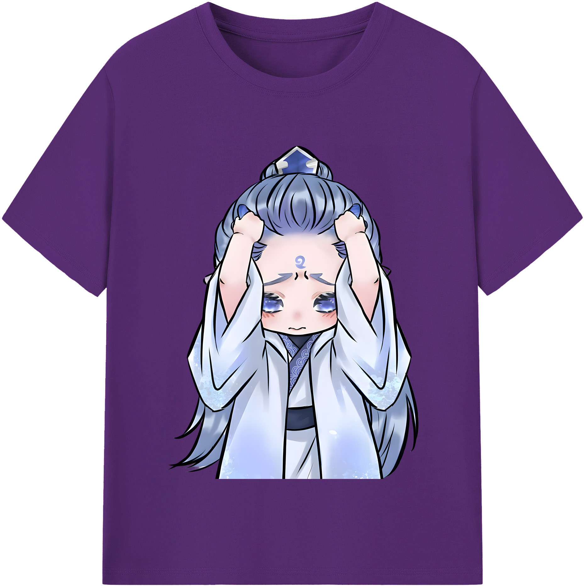 （画像用） Ne Zha 2 ナタ 魔童の大暴れ 綿100％半袖Tシャツ（フロントプリント）