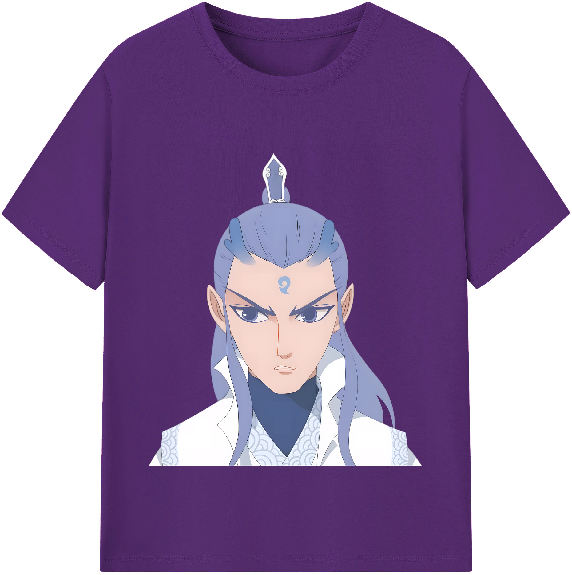 （画像用） Ne Zha 2 ナタ 魔童の大暴れ 綿100％半袖Tシャツ（フロントプリント）