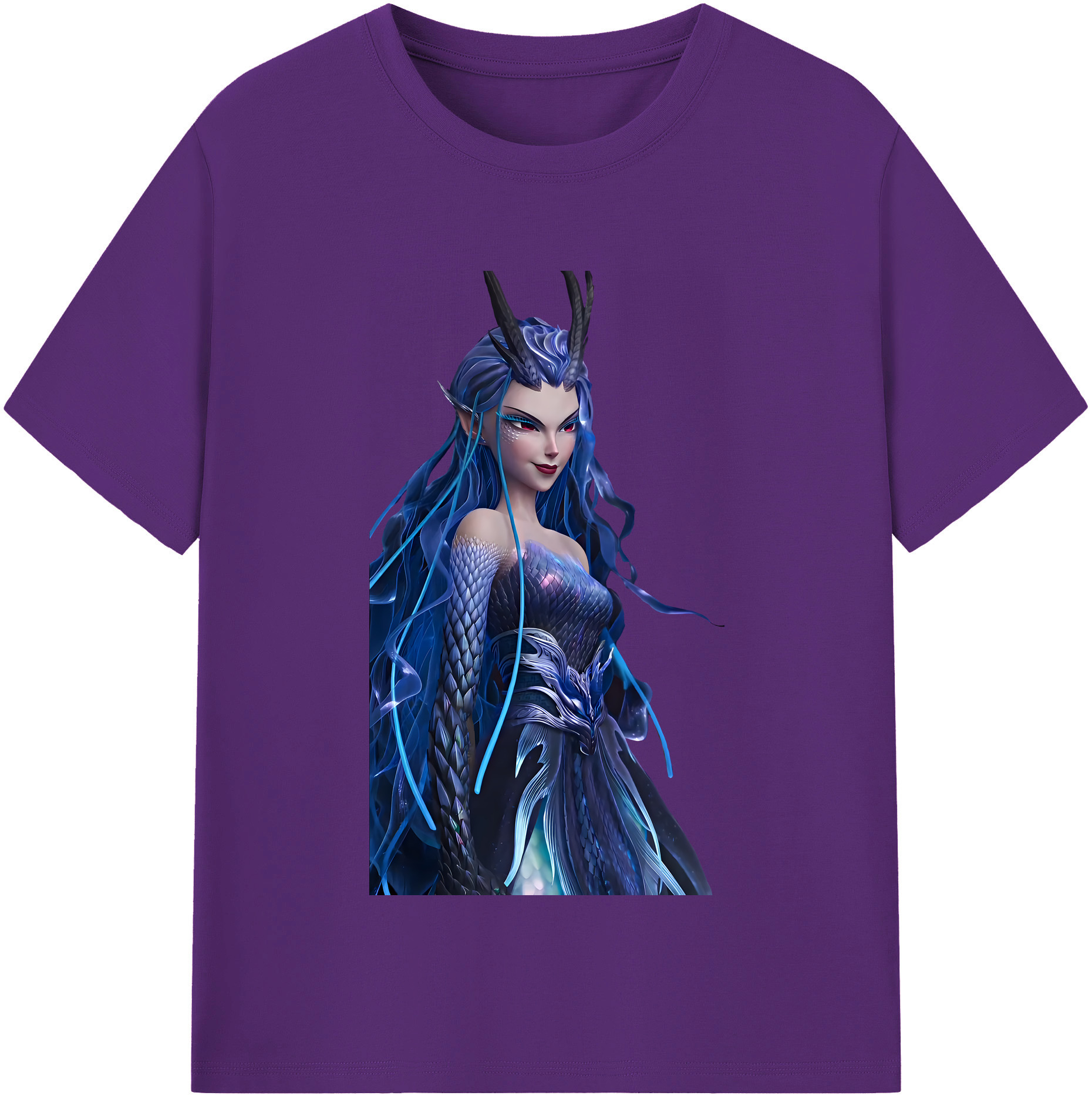 （画像用） Ne Zha 2 ナタ 魔童の大暴れ 綿100％半袖Tシャツ（フロントプリント）