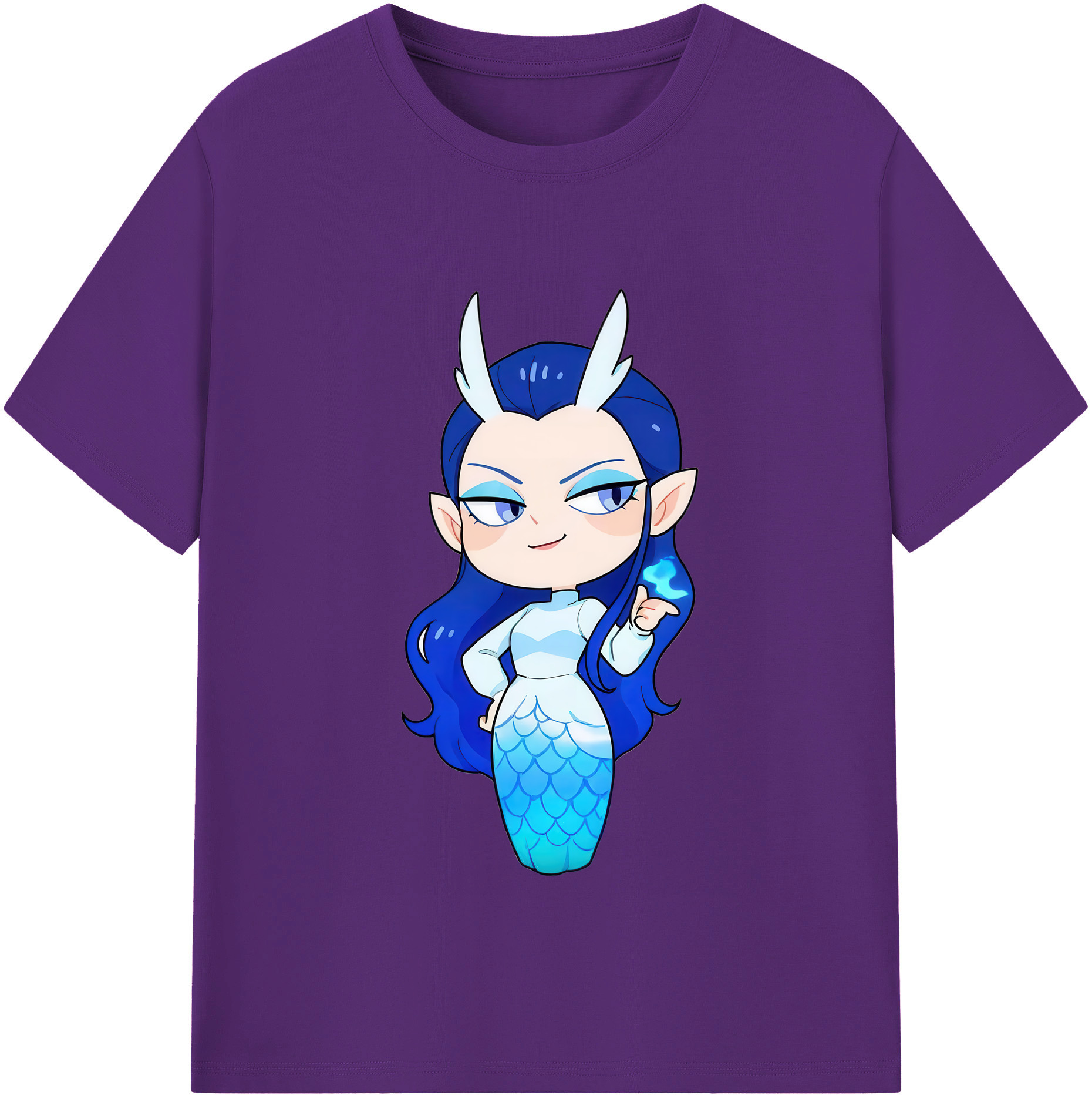 （画像用） Ne Zha 2 ナタ 魔童の大暴れ 綿100％半袖Tシャツ（フロントプリント）