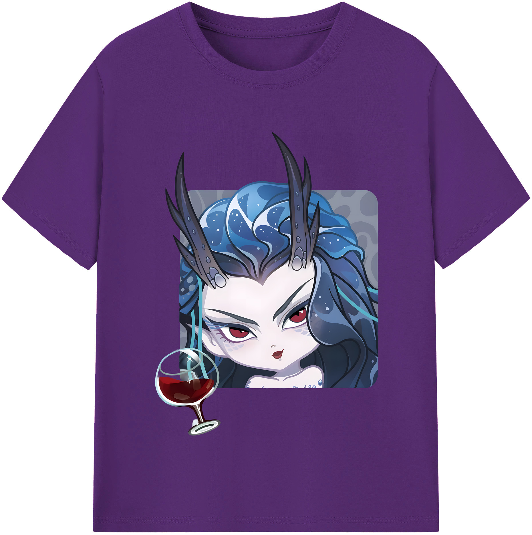 （画像用） Ne Zha 2 ナタ 魔童の大暴れ 綿100％半袖Tシャツ（フロントプリント）