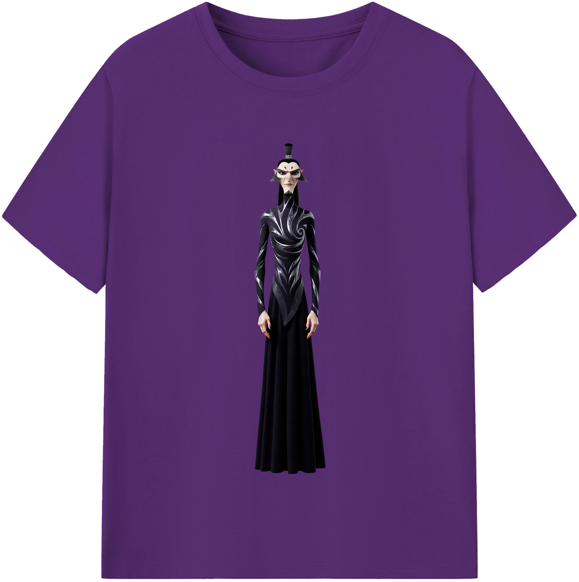 （画像用） Ne Zha 2 ナタ 魔童の大暴れ 綿100％半袖Tシャツ（フロントプリント）