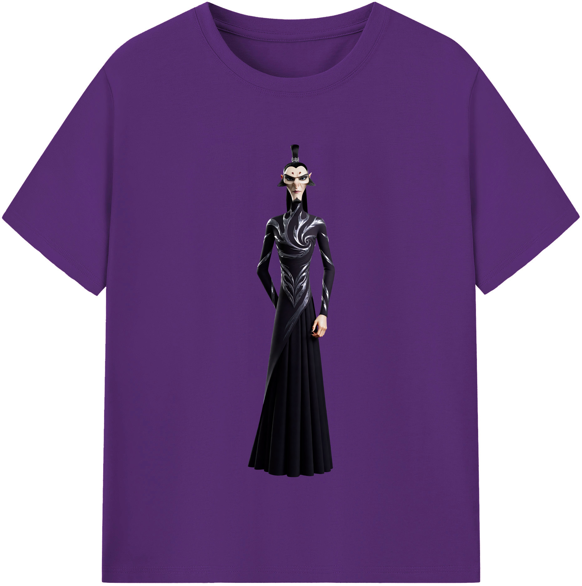 （画像用） Ne Zha 2 ナタ 魔童の大暴れ 綿100％半袖Tシャツ（フロントプリント）