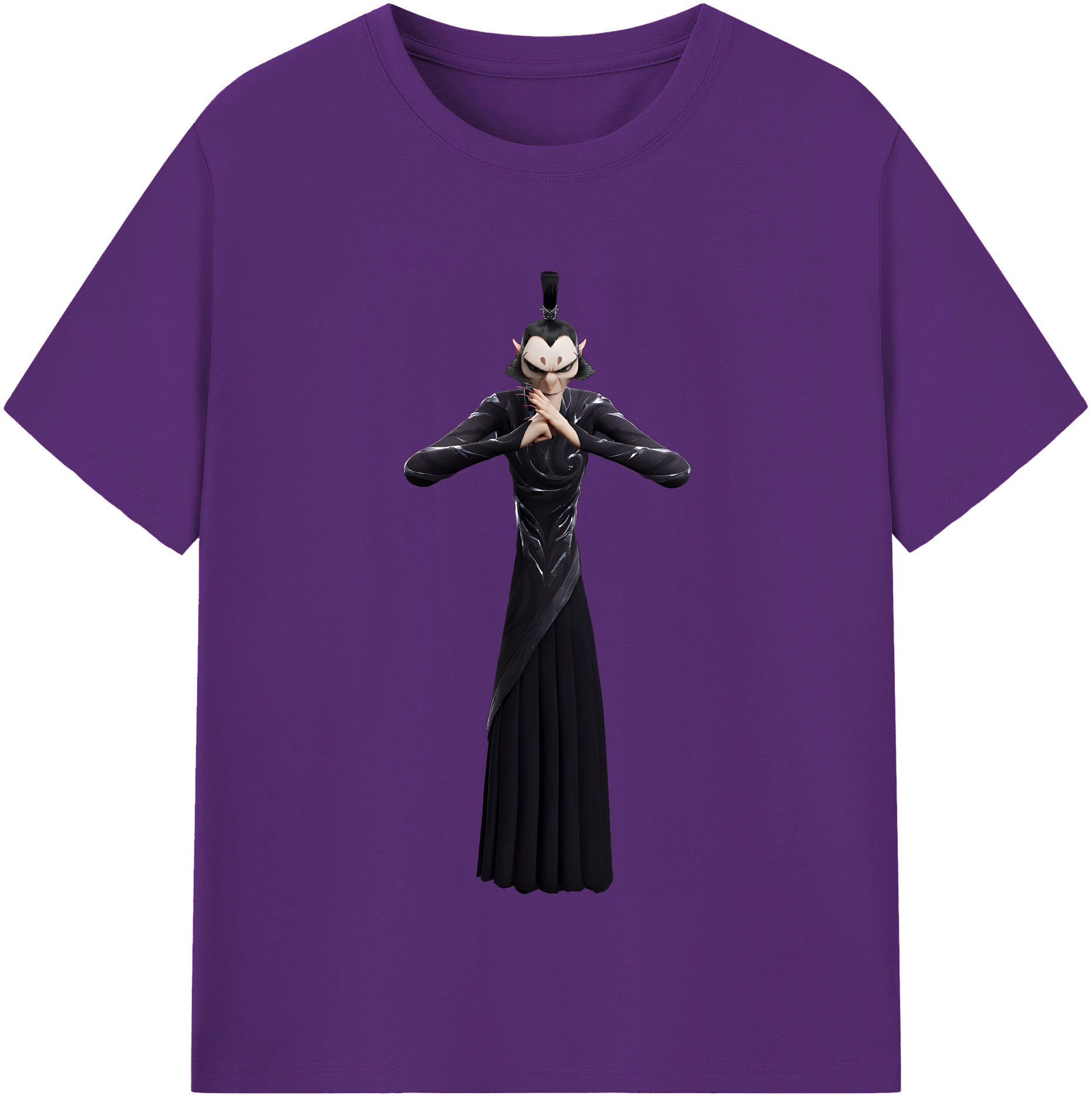 （画像用） Ne Zha 2 ナタ 魔童の大暴れ 綿100％半袖Tシャツ（フロントプリント）