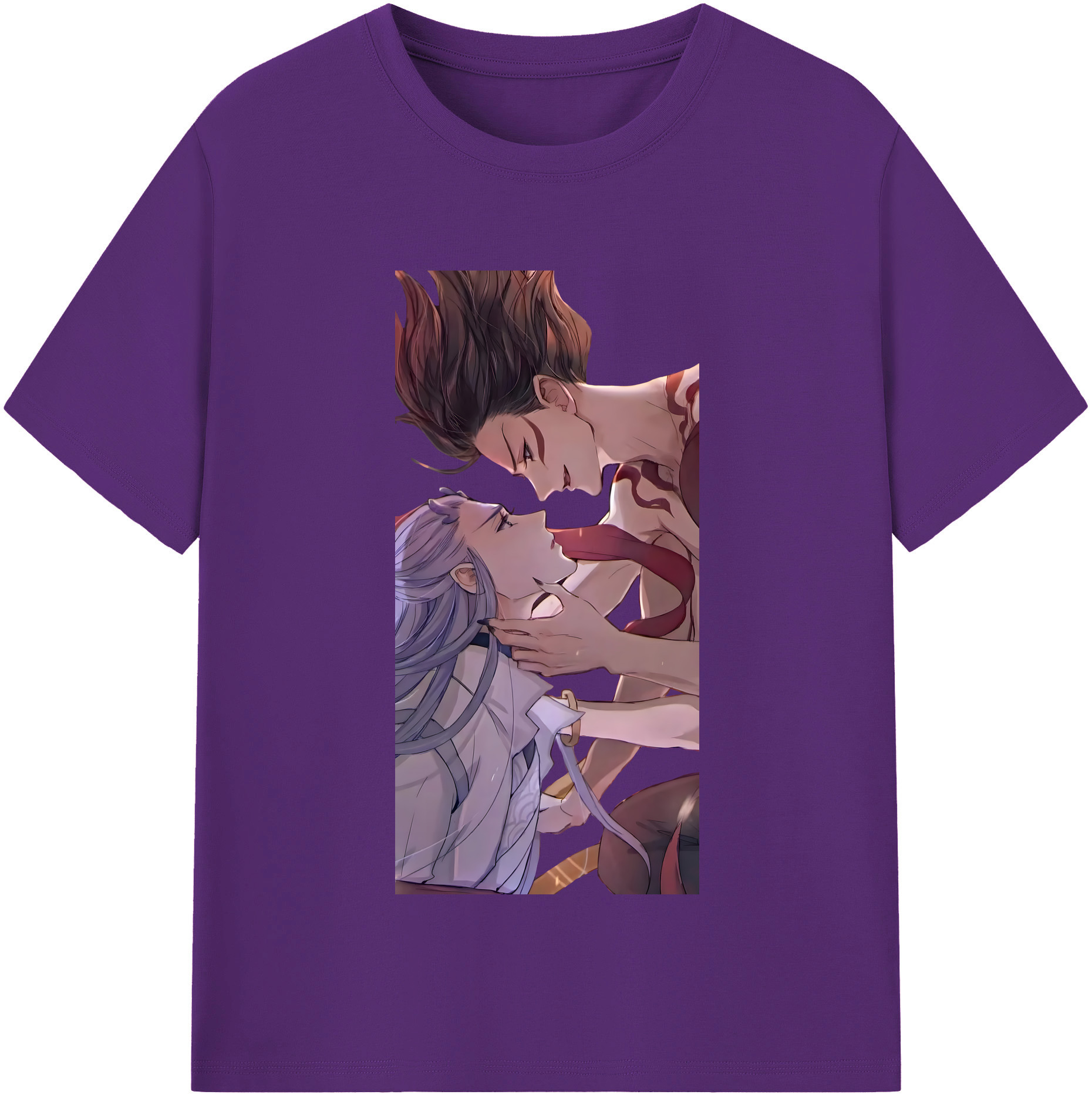 （画像用） Ne Zha 2 ナタ 魔童の大暴れ 綿100％半袖Tシャツ（フロントプリント）