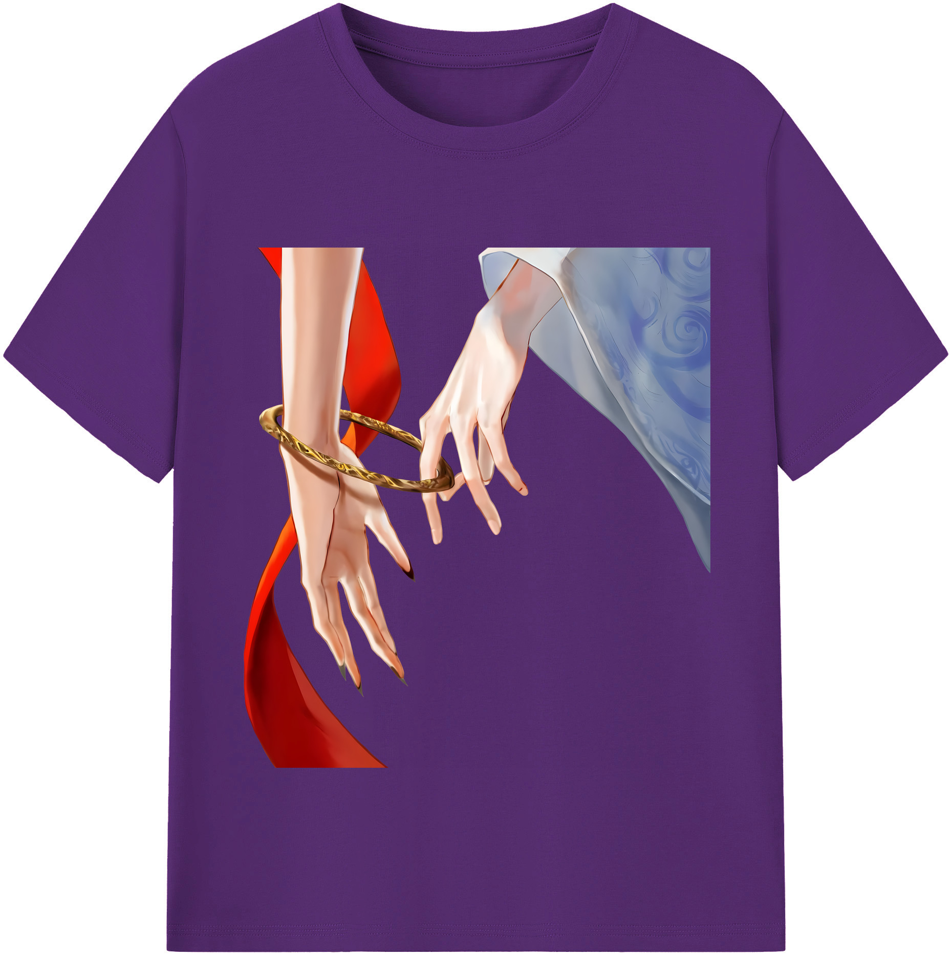 （画像用） Ne Zha 2 ナタ 魔童の大暴れ 綿100％半袖Tシャツ（フロントプリント）