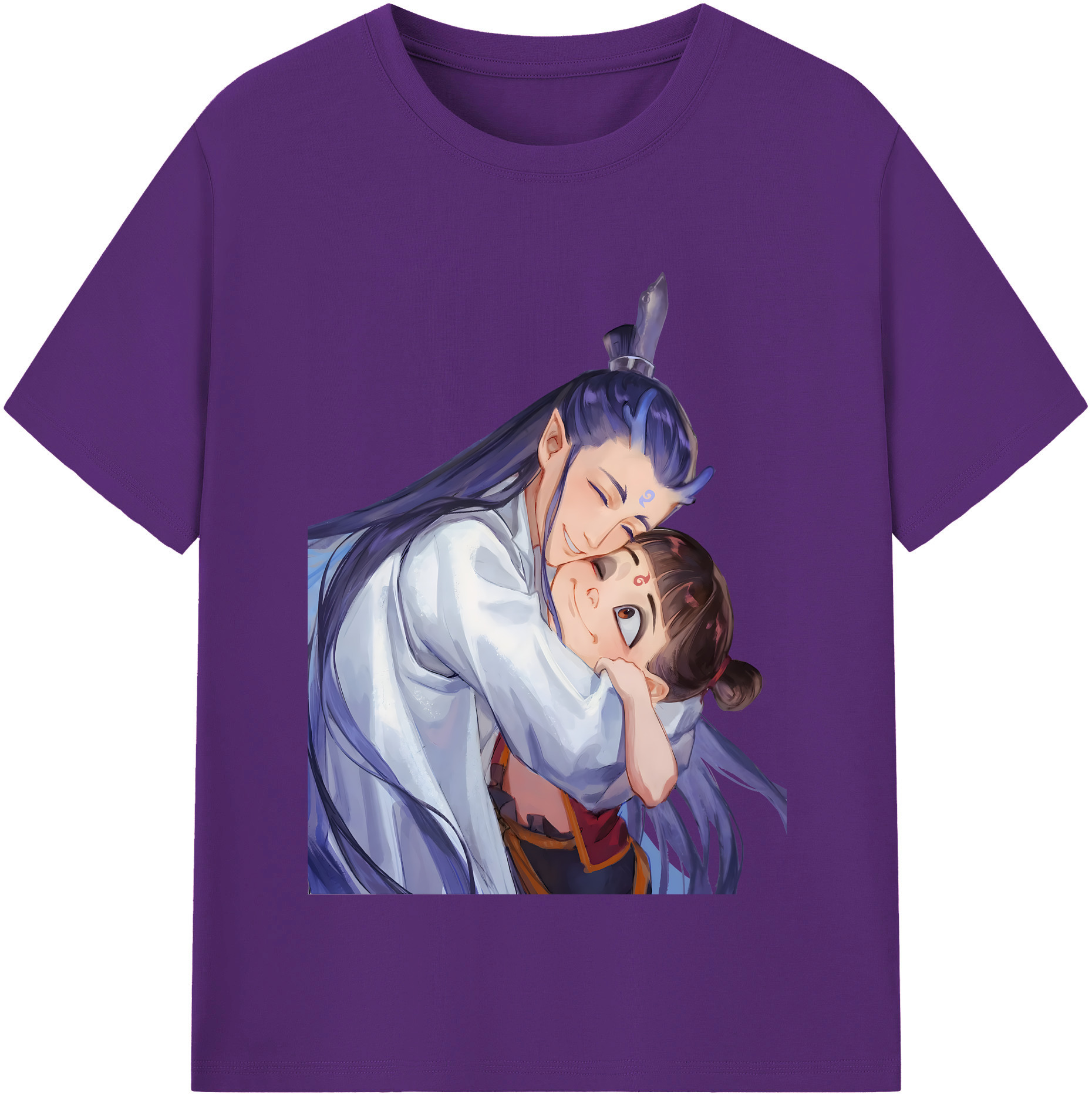 （画像用） Ne Zha 2 ナタ 魔童の大暴れ 綿100％半袖Tシャツ（フロントプリント）