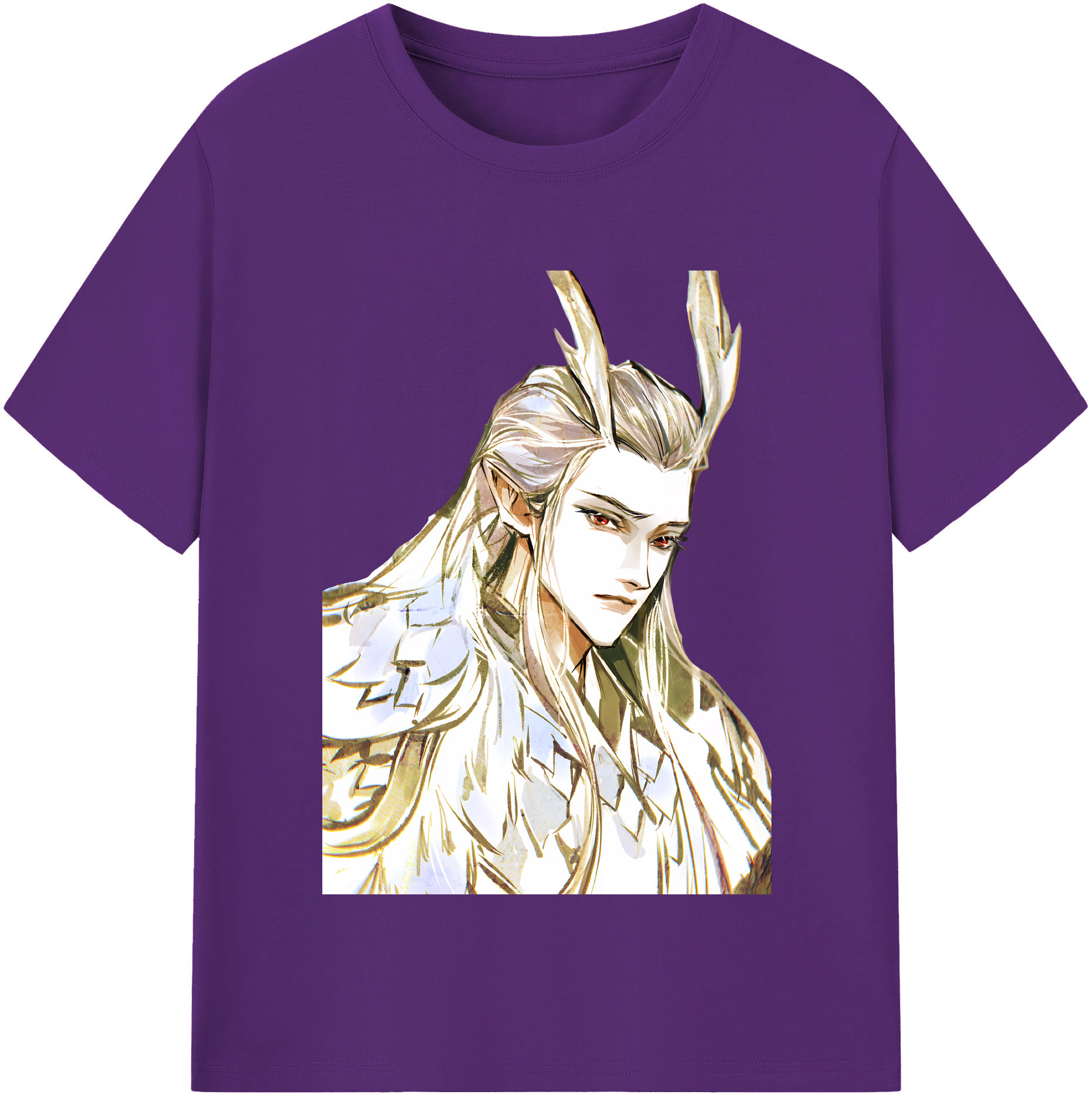 （画像用） Ne Zha 2 ナタ 魔童の大暴れ 綿100％半袖Tシャツ（フロントプリント）