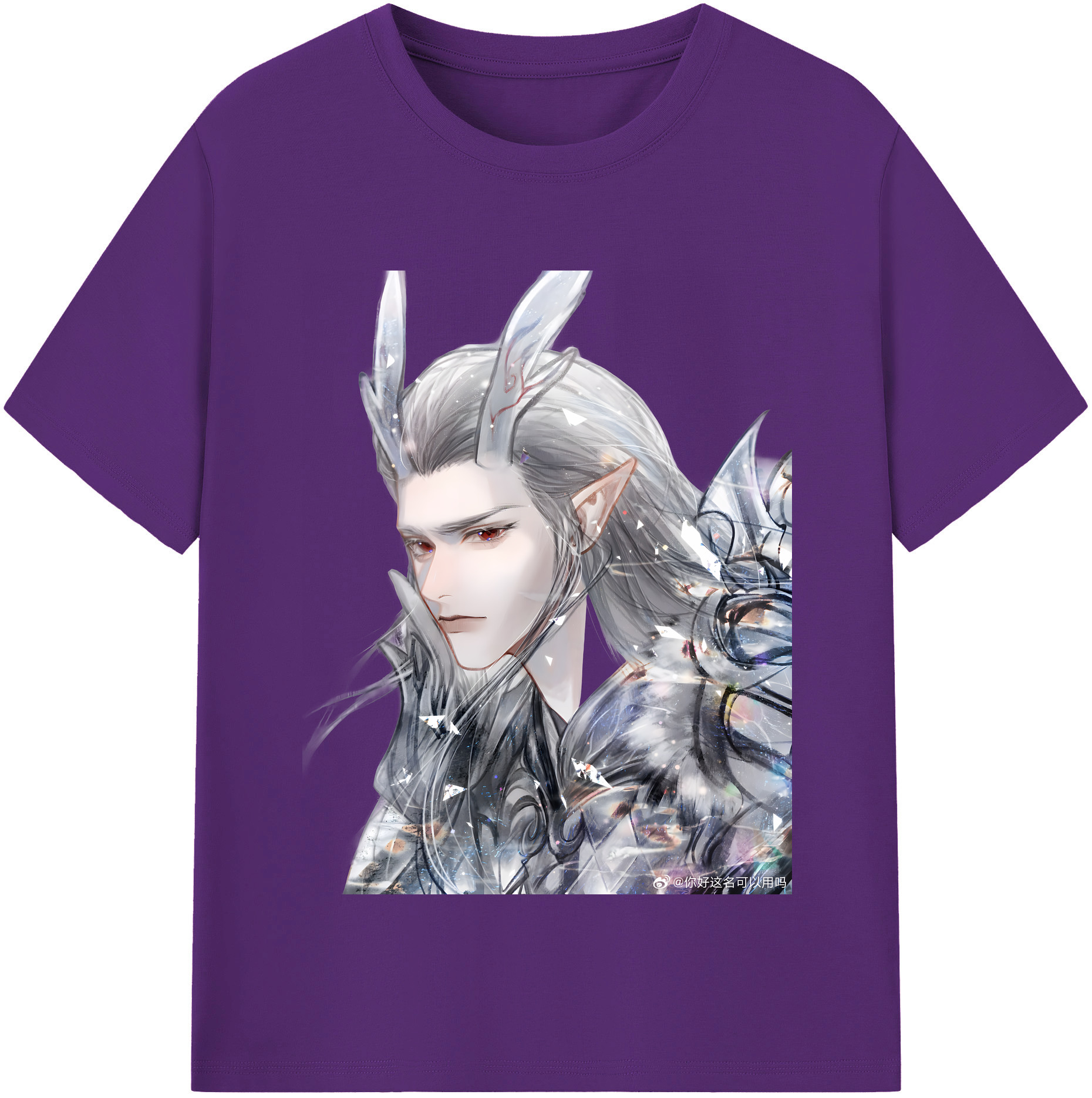 （画像用） Ne Zha 2 ナタ 魔童の大暴れ 綿100％半袖Tシャツ（フロントプリント）