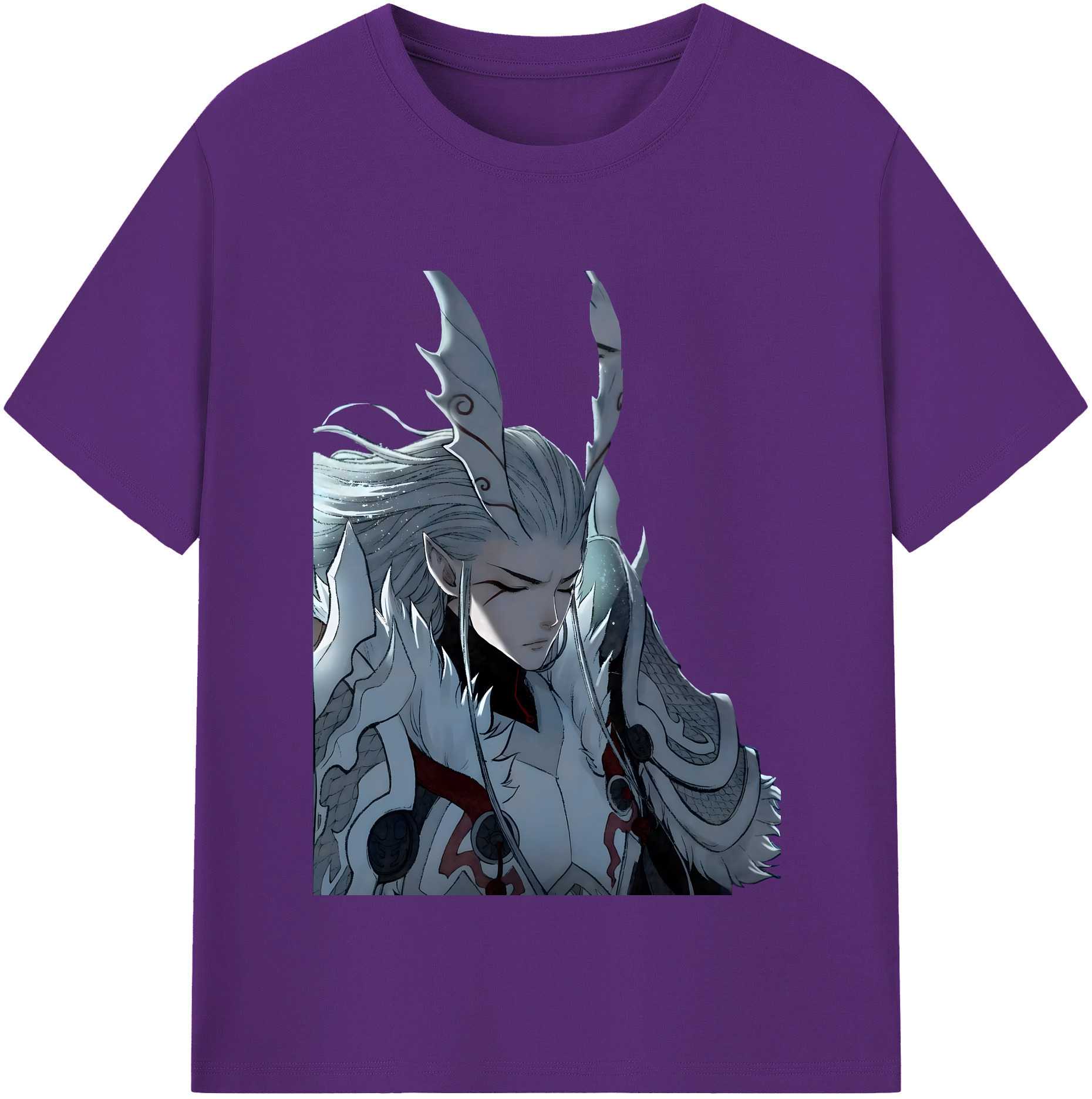（画像用） Ne Zha 2 ナタ 魔童の大暴れ 綿100％半袖Tシャツ（フロントプリント）