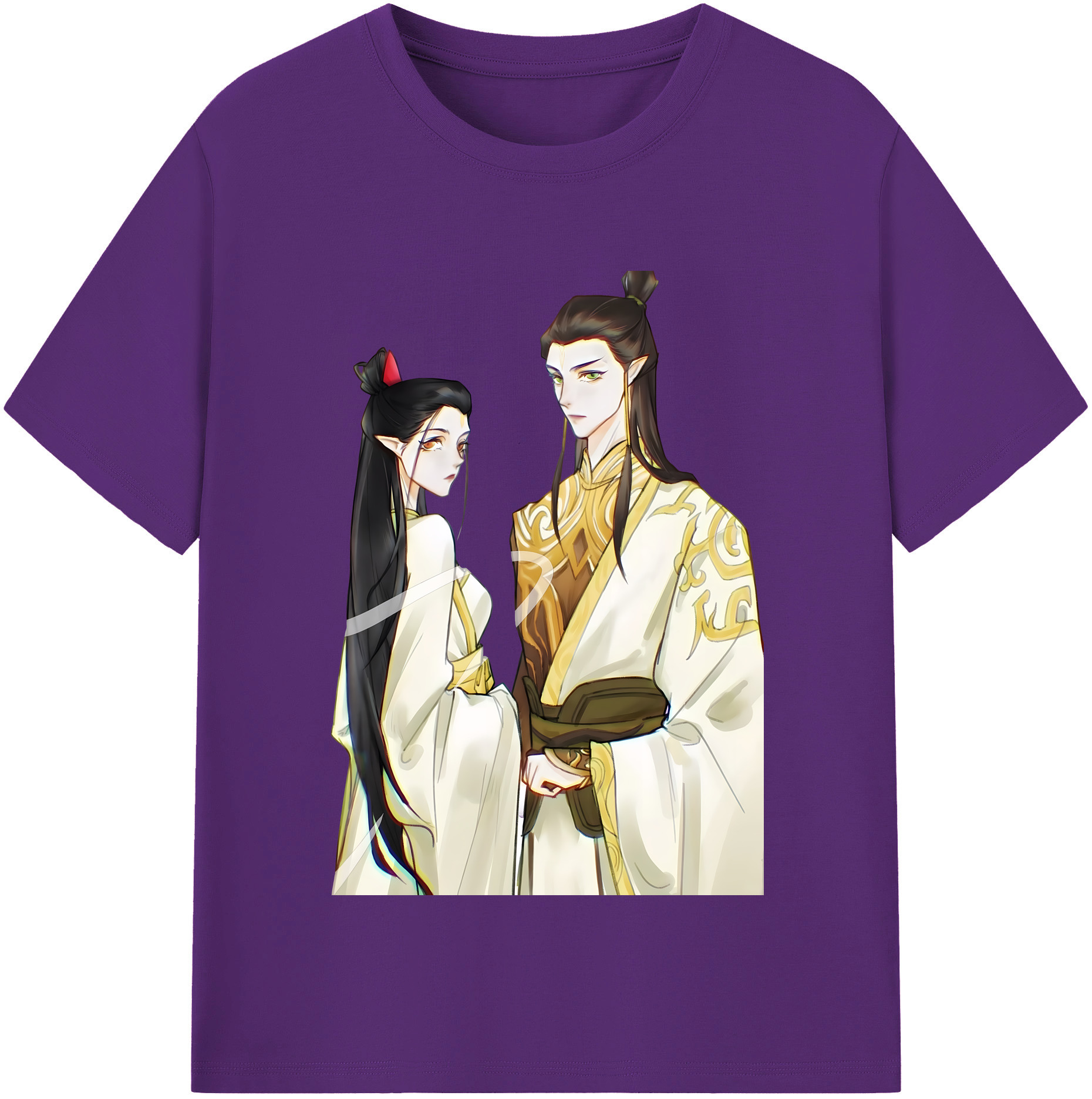 （画像用） Ne Zha 2 ナタ 魔童の大暴れ 綿100％半袖Tシャツ（フロントプリント）