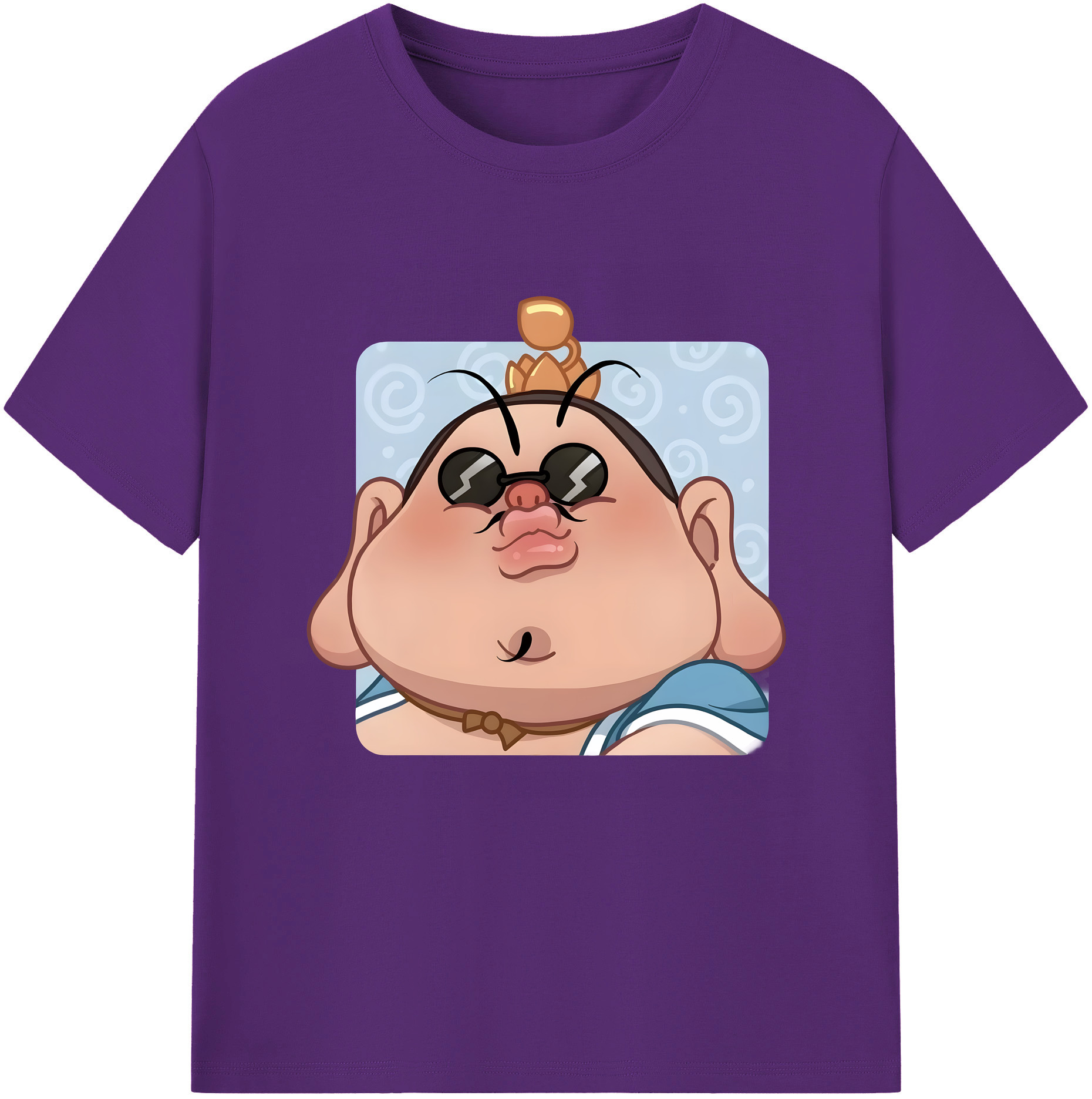 （画像用） Ne Zha 2 ナタ 魔童の大暴れ 綿100％半袖Tシャツ（フロントプリント）