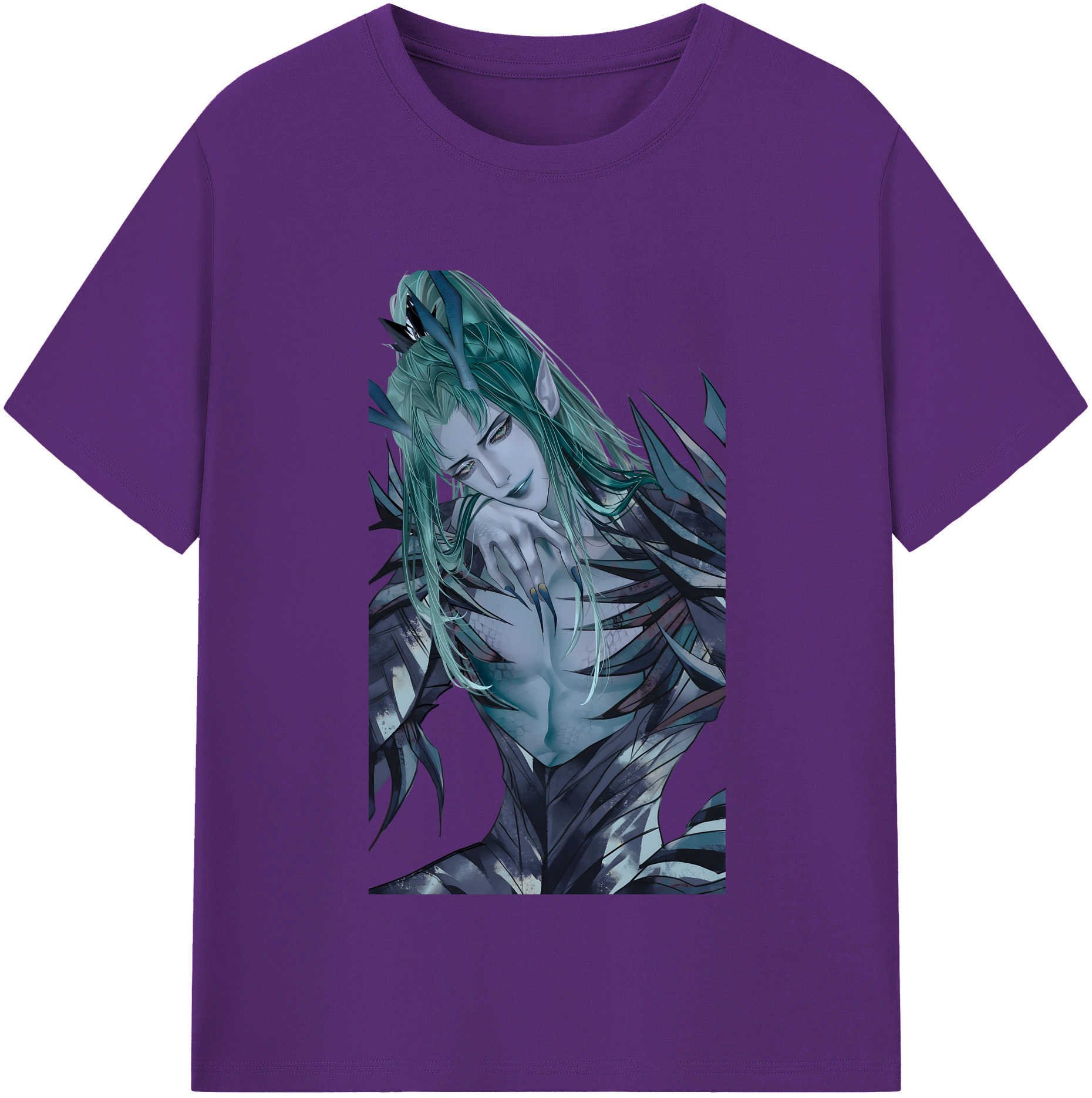 （画像用） Ne Zha 2 ナタ 魔童の大暴れ 綿100％半袖Tシャツ（フロントプリント）