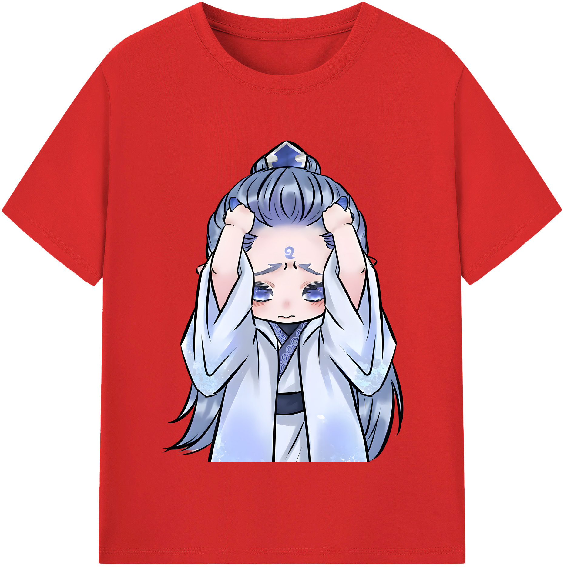 （画像用） Ne Zha 2 ナタ 魔童の大暴れ 綿100％半袖Tシャツ（フロントプリント）