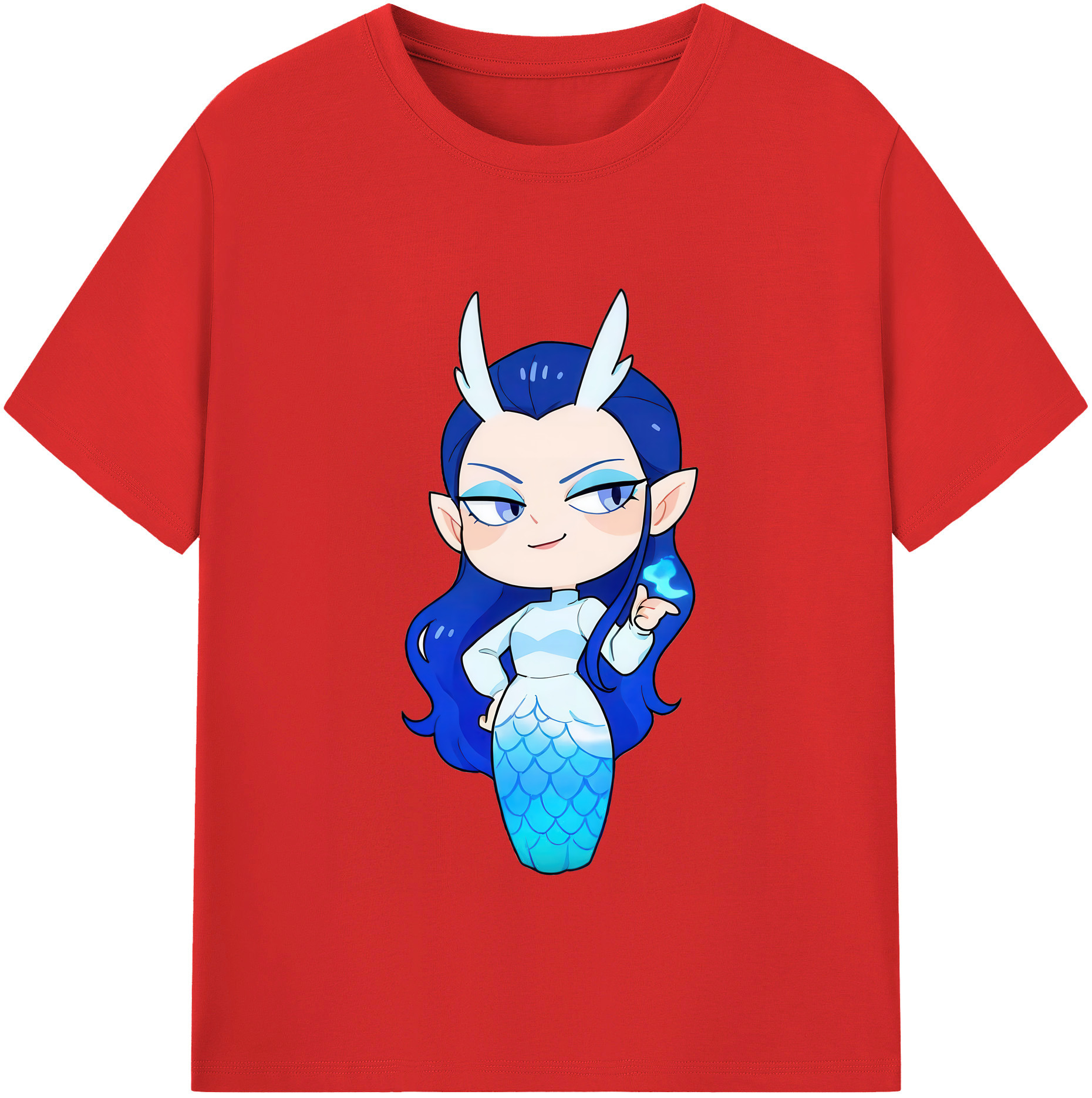 （画像用） Ne Zha 2 ナタ 魔童の大暴れ 綿100％半袖Tシャツ（フロントプリント）