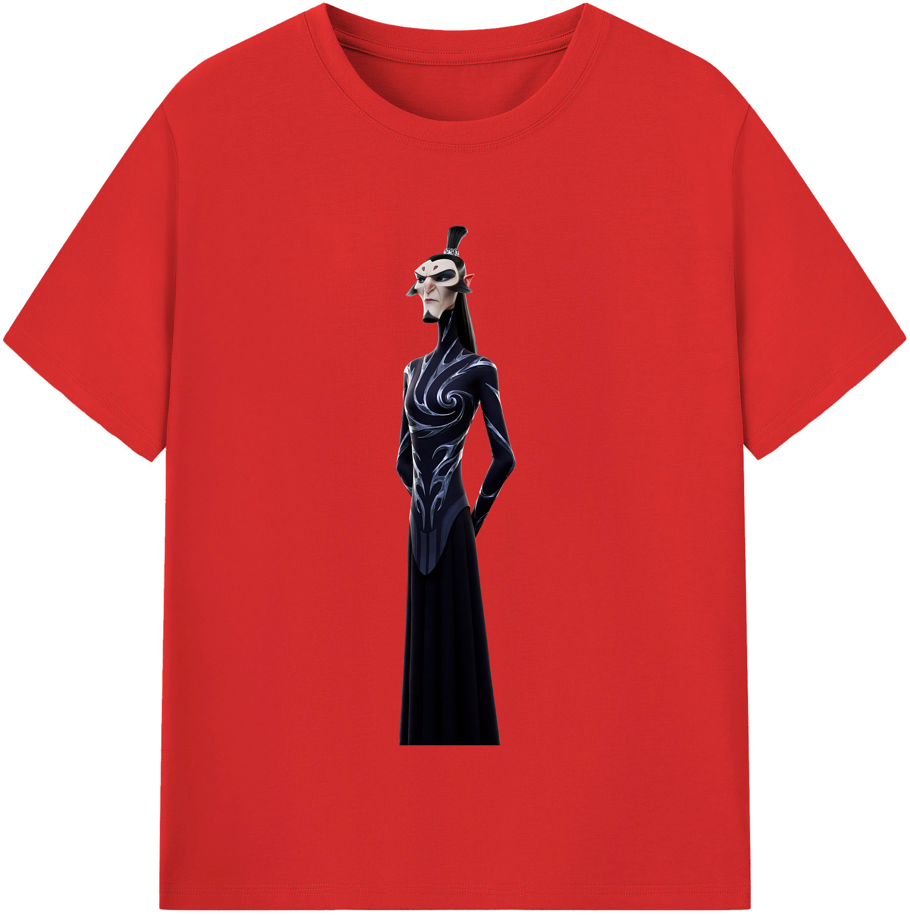 （画像用） Ne Zha 2 ナタ 魔童の大暴れ 綿100％半袖Tシャツ（フロントプリント）