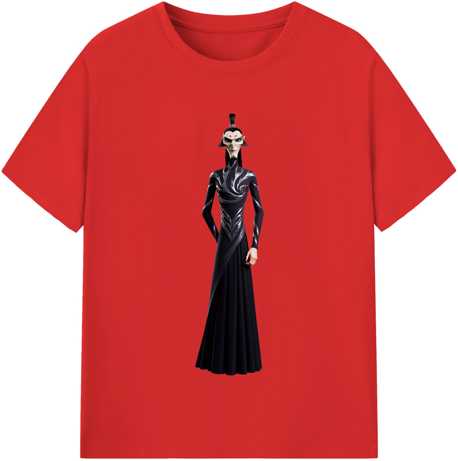 （画像用） Ne Zha 2 ナタ 魔童の大暴れ 綿100％半袖Tシャツ（フロントプリント）