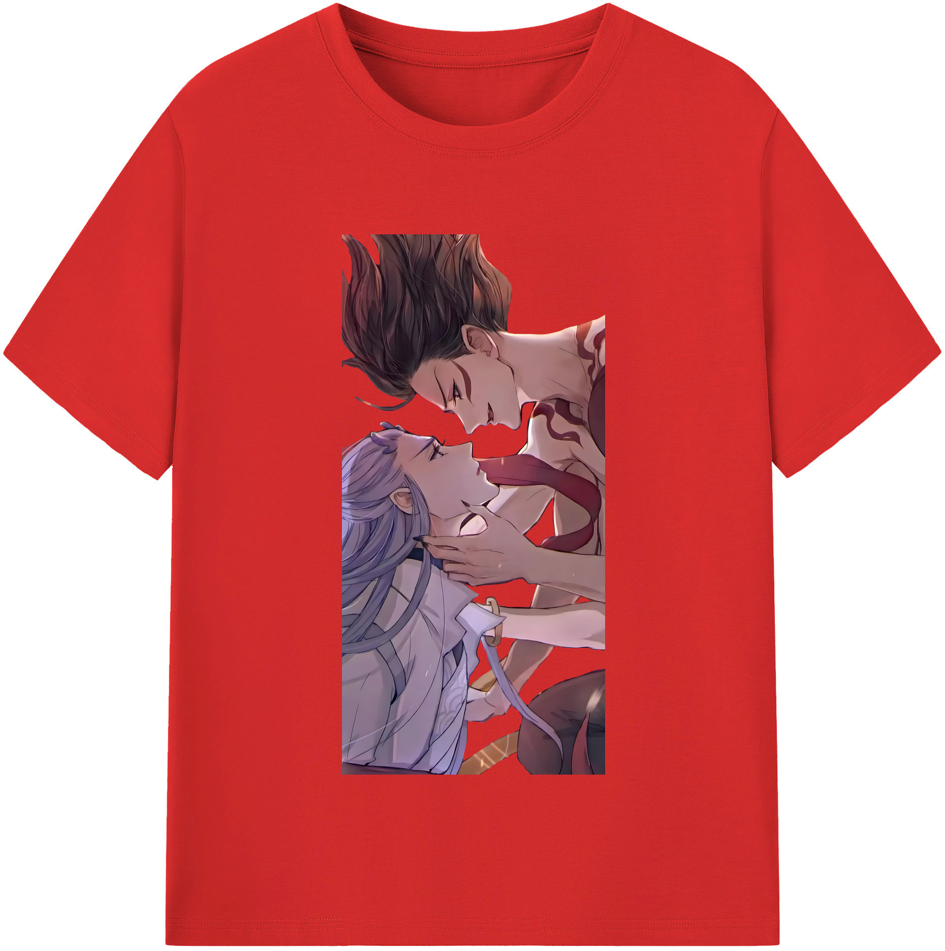 （画像用） Ne Zha 2 ナタ 魔童の大暴れ 綿100％半袖Tシャツ（フロントプリント）