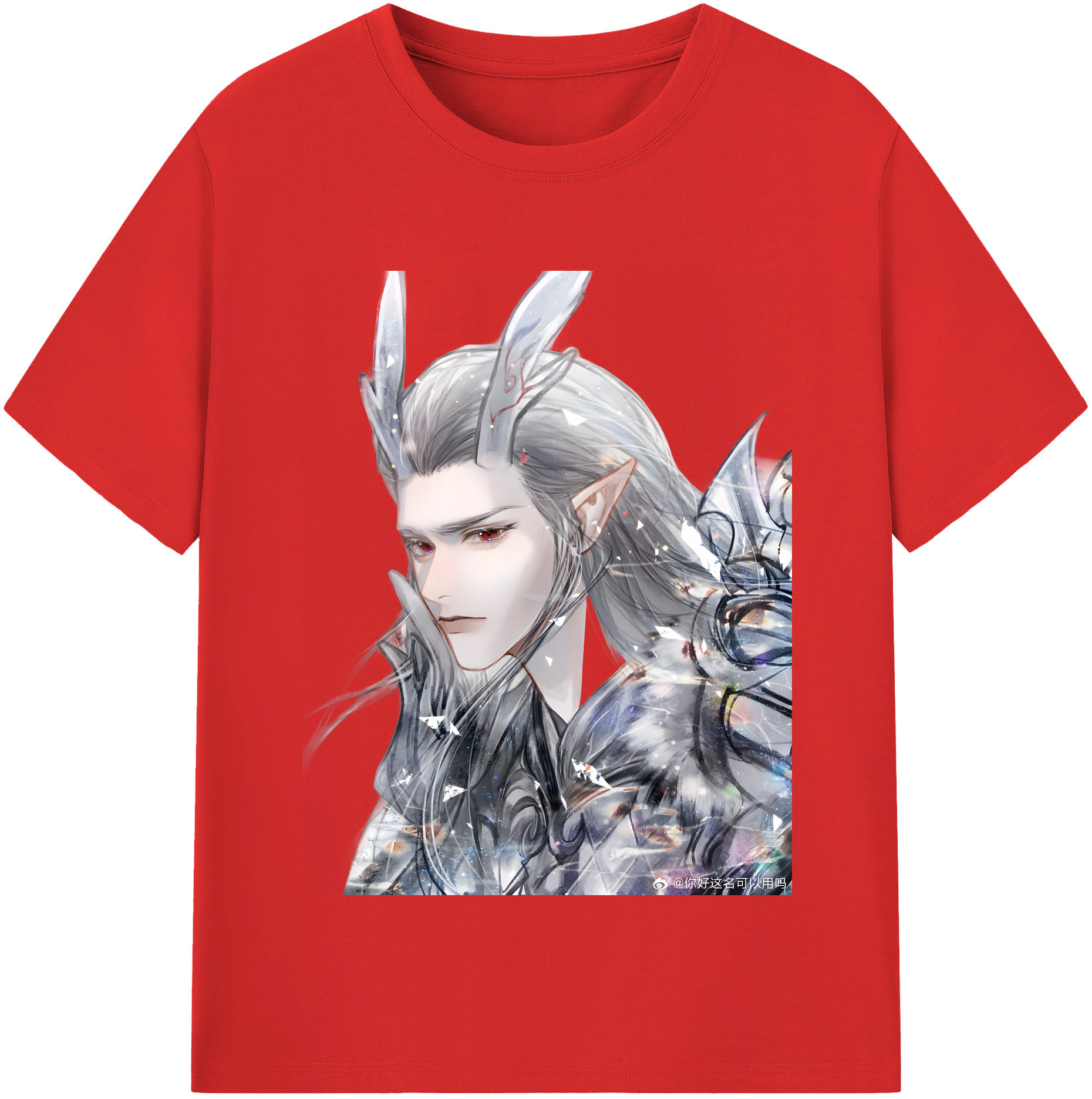 （画像用） Ne Zha 2 ナタ 魔童の大暴れ 綿100％半袖Tシャツ（フロントプリント）