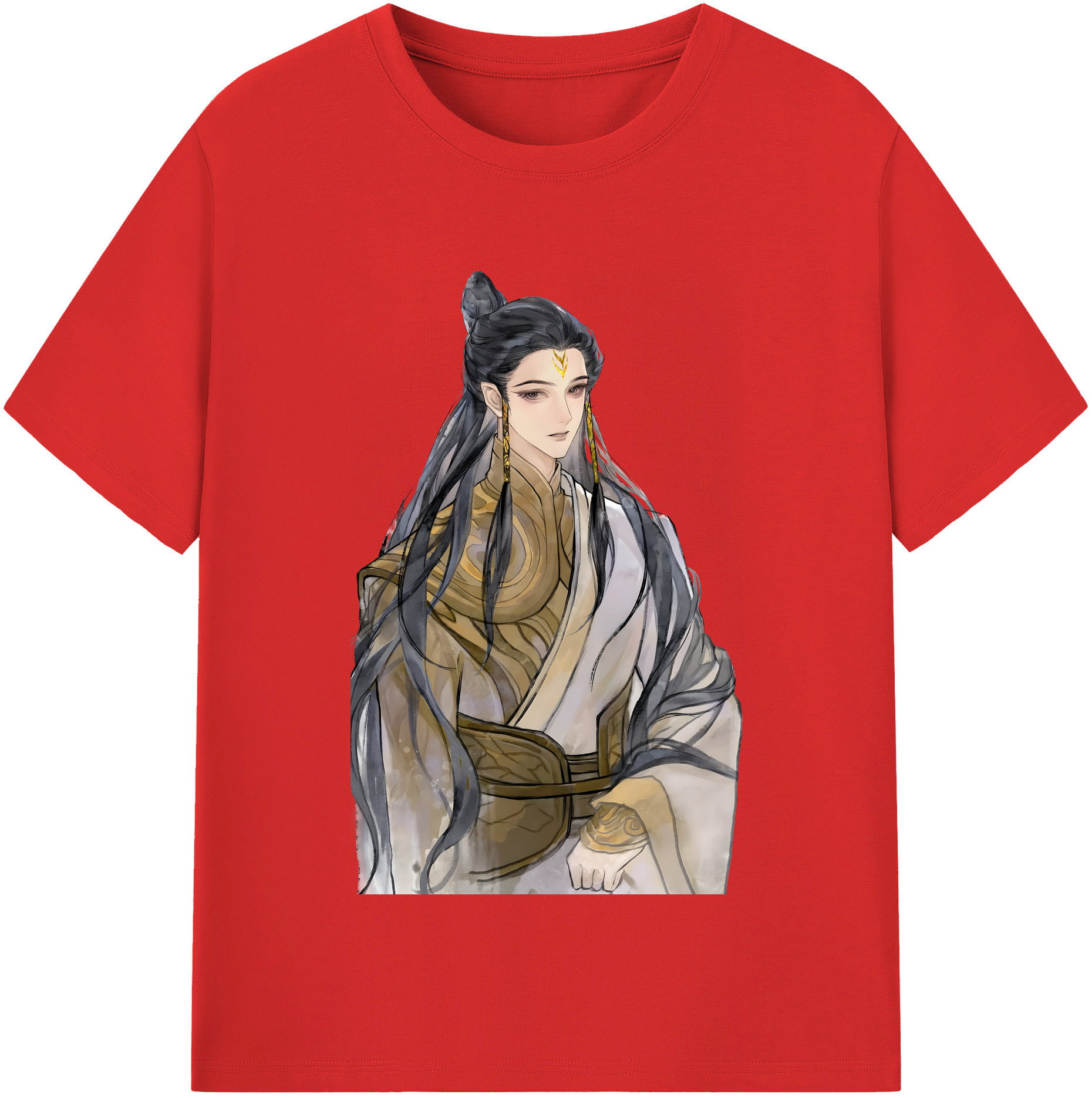 （画像用） Ne Zha 2 ナタ 魔童の大暴れ 綿100％半袖Tシャツ（フロントプリント）