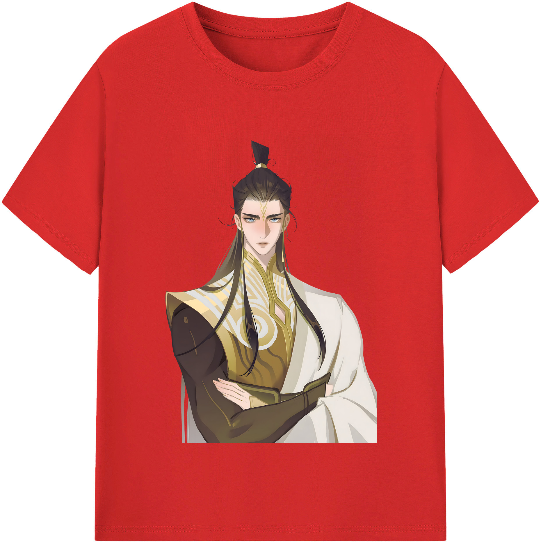 （画像用） Ne Zha 2 ナタ 魔童の大暴れ 綿100％半袖Tシャツ（フロントプリント）