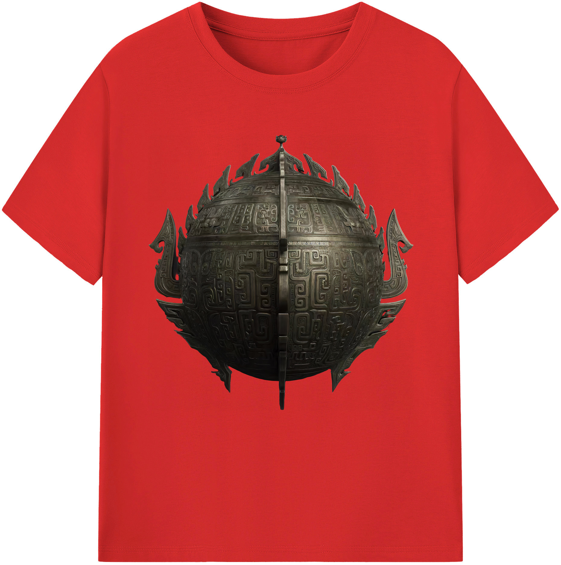 （画像用） Ne Zha 2 ナタ 魔童の大暴れ 綿100％半袖Tシャツ（フロントプリント）
