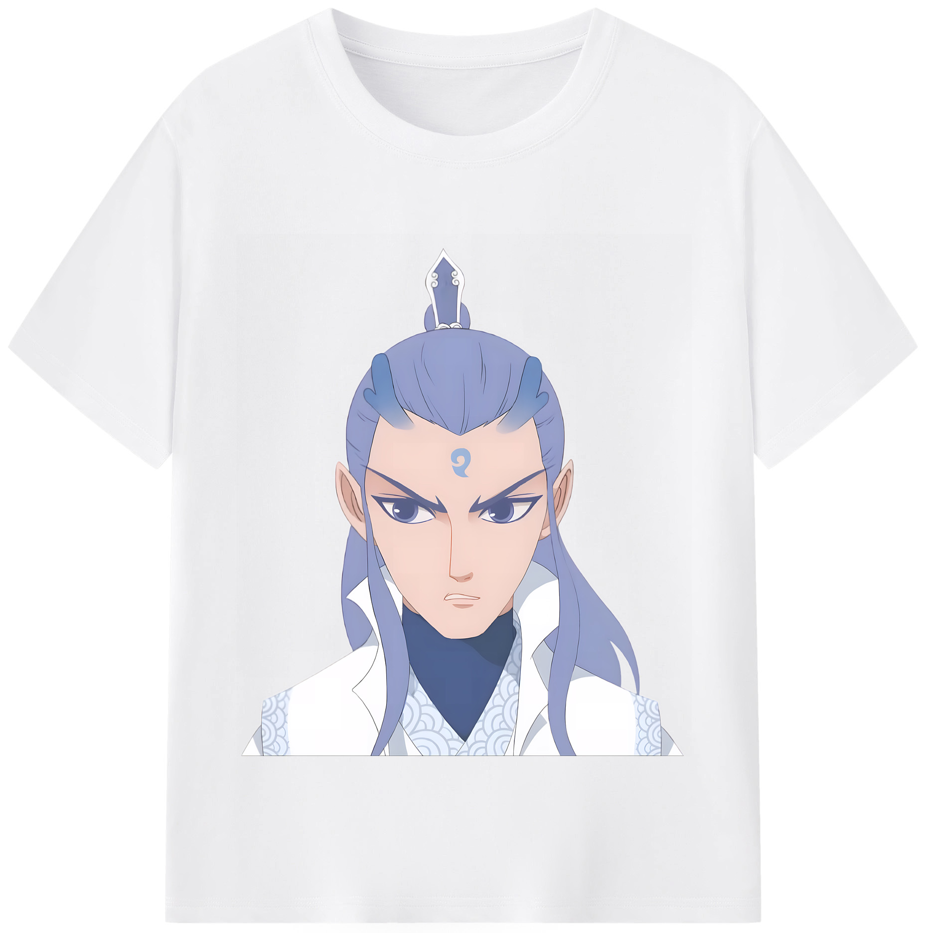 （画像用） Ne Zha 2 ナタ 魔童の大暴れ 綿100％半袖Tシャツ（フロントプリント）