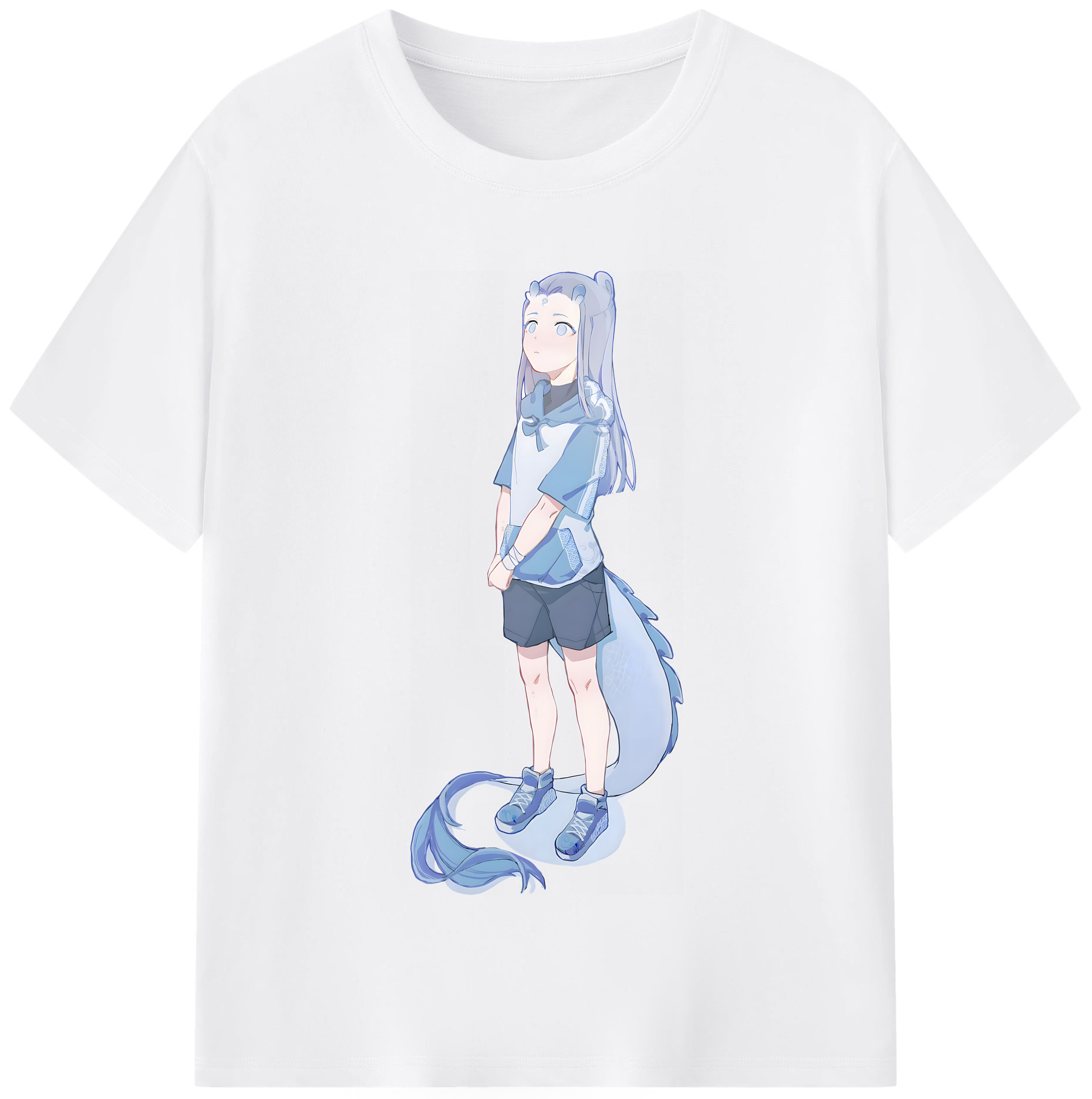 （画像用） Ne Zha 2 ナタ 魔童の大暴れ 綿100％半袖Tシャツ（フロントプリント）
