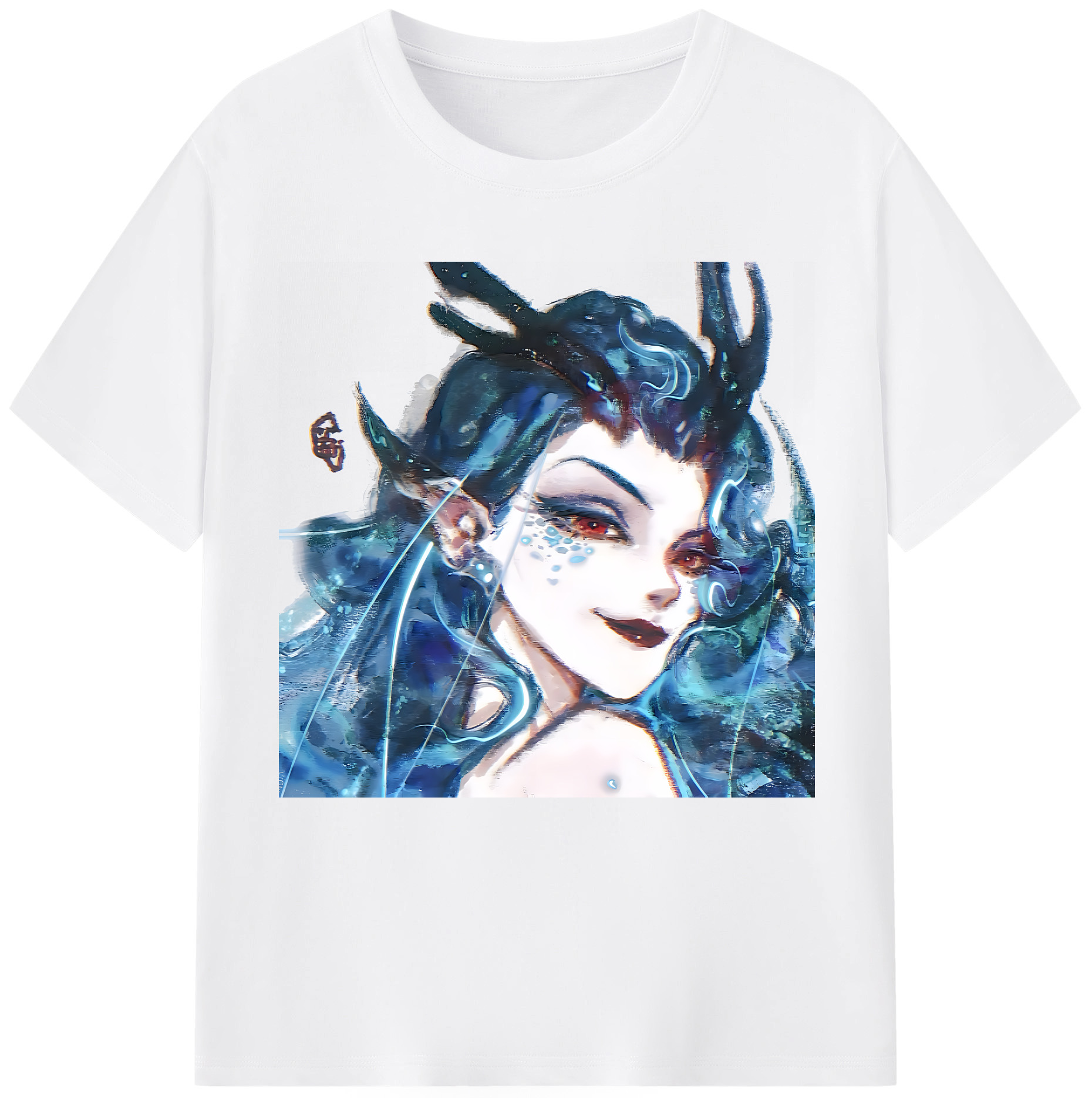 （画像用） Ne Zha 2 ナタ 魔童の大暴れ 綿100％半袖Tシャツ（フロントプリント）