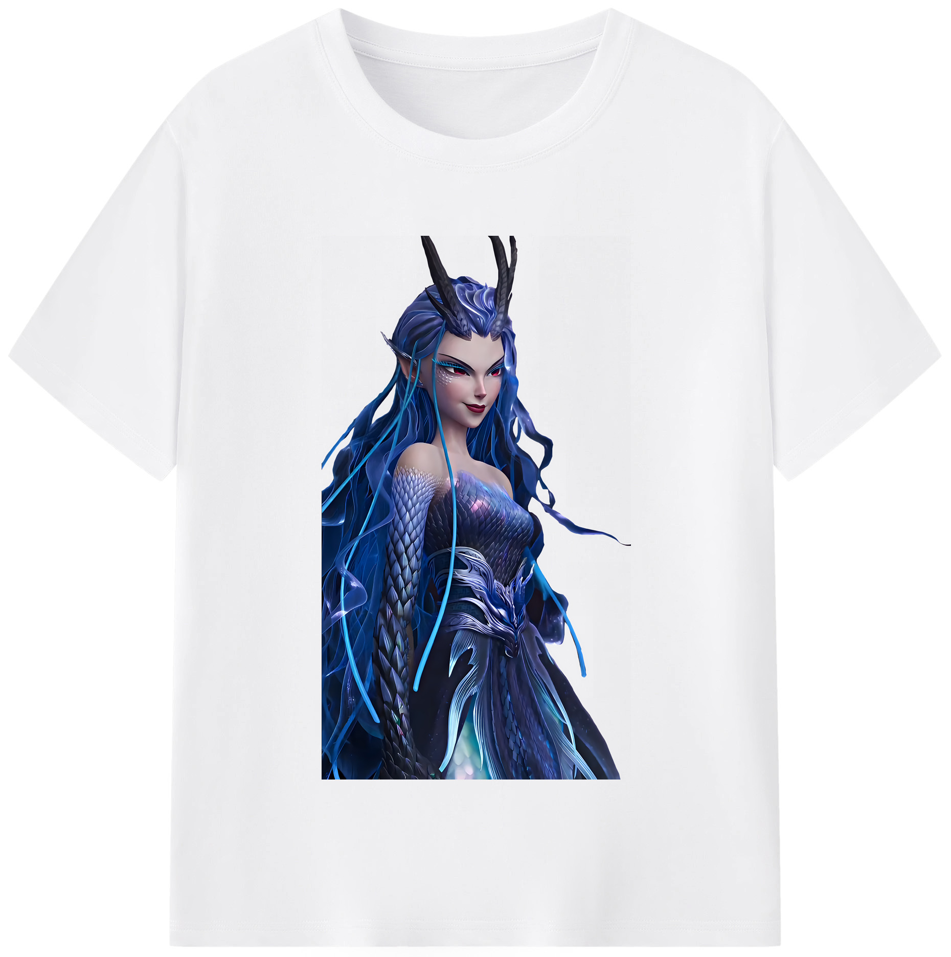 （画像用） Ne Zha 2 ナタ 魔童の大暴れ 綿100％半袖Tシャツ（フロントプリント）