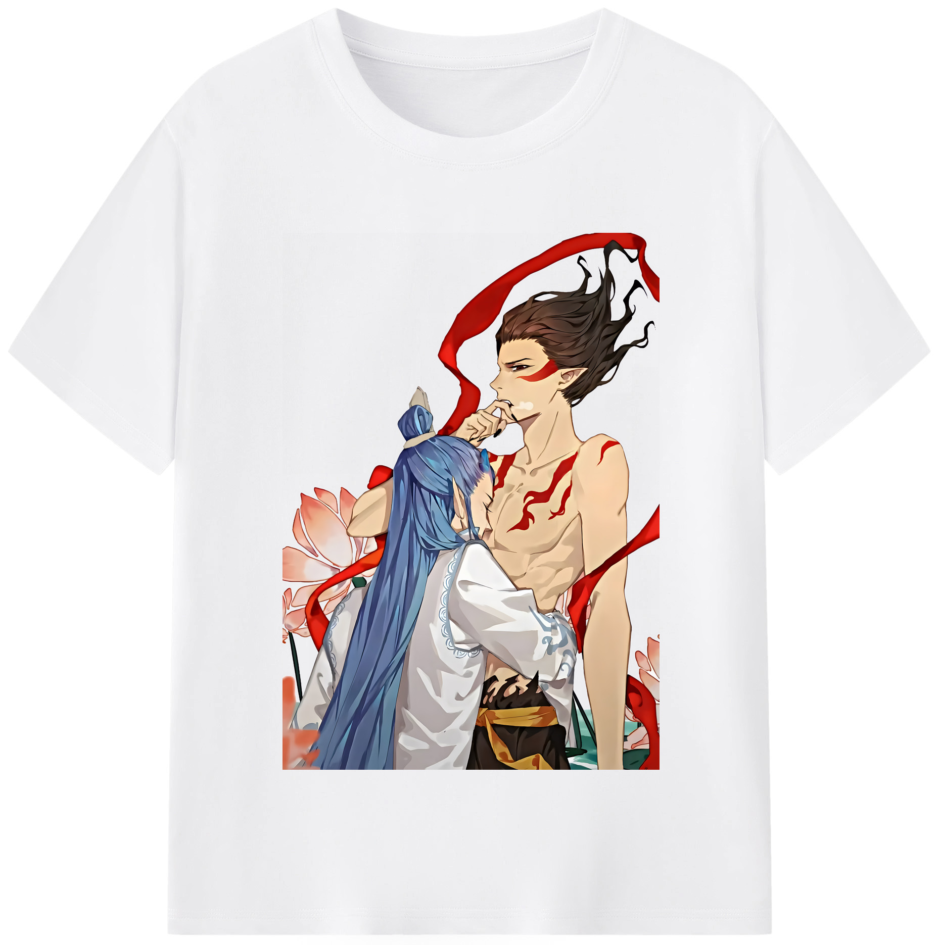 （画像用） Ne Zha 2 ナタ 魔童の大暴れ 綿100％半袖Tシャツ（フロントプリント）