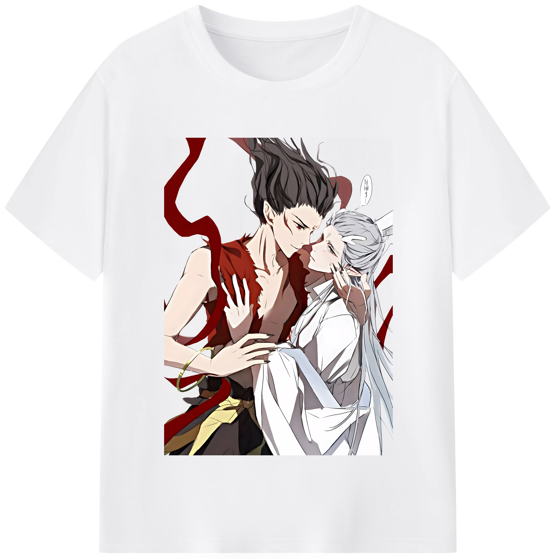 （画像用） Ne Zha 2 ナタ 魔童の大暴れ 綿100％半袖Tシャツ（フロントプリント）