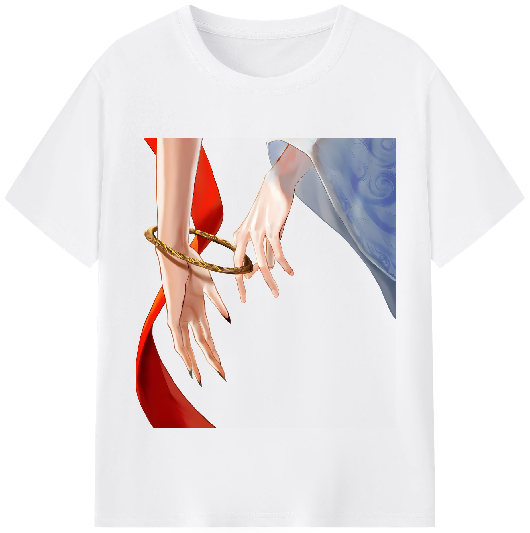 （画像用） Ne Zha 2 ナタ 魔童の大暴れ 綿100％半袖Tシャツ（フロントプリント）