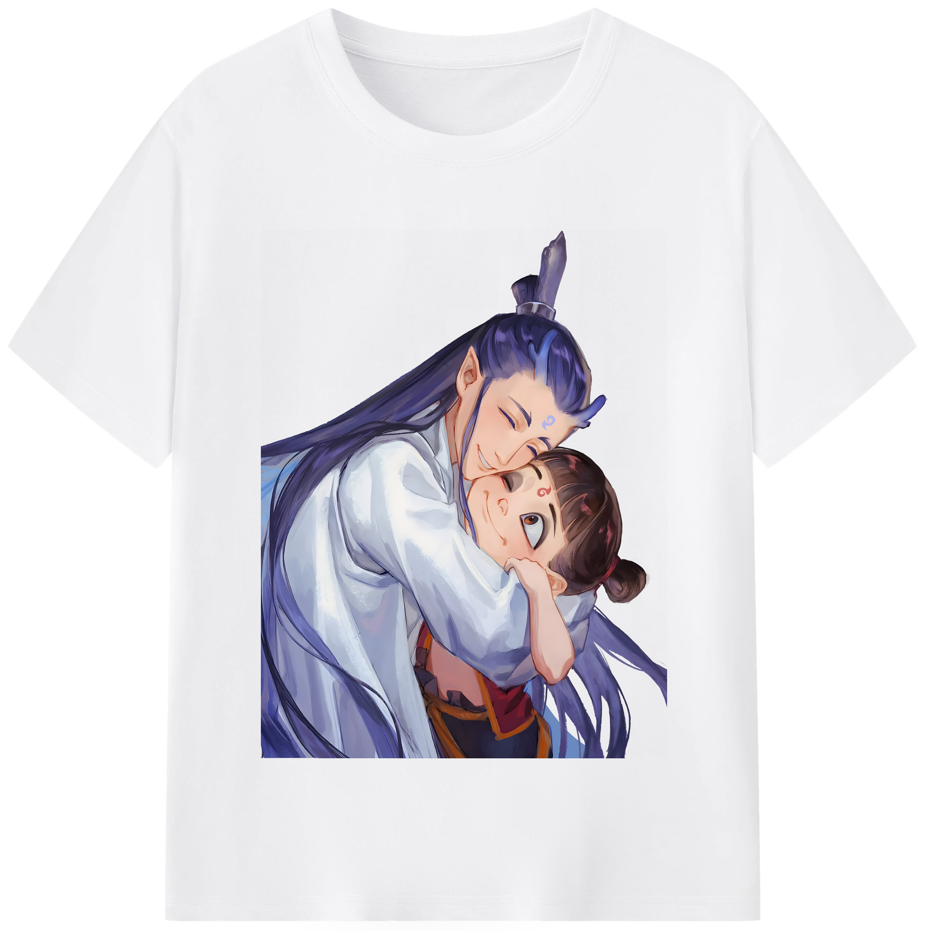（画像用） Ne Zha 2 ナタ 魔童の大暴れ 綿100％半袖Tシャツ（フロントプリント）