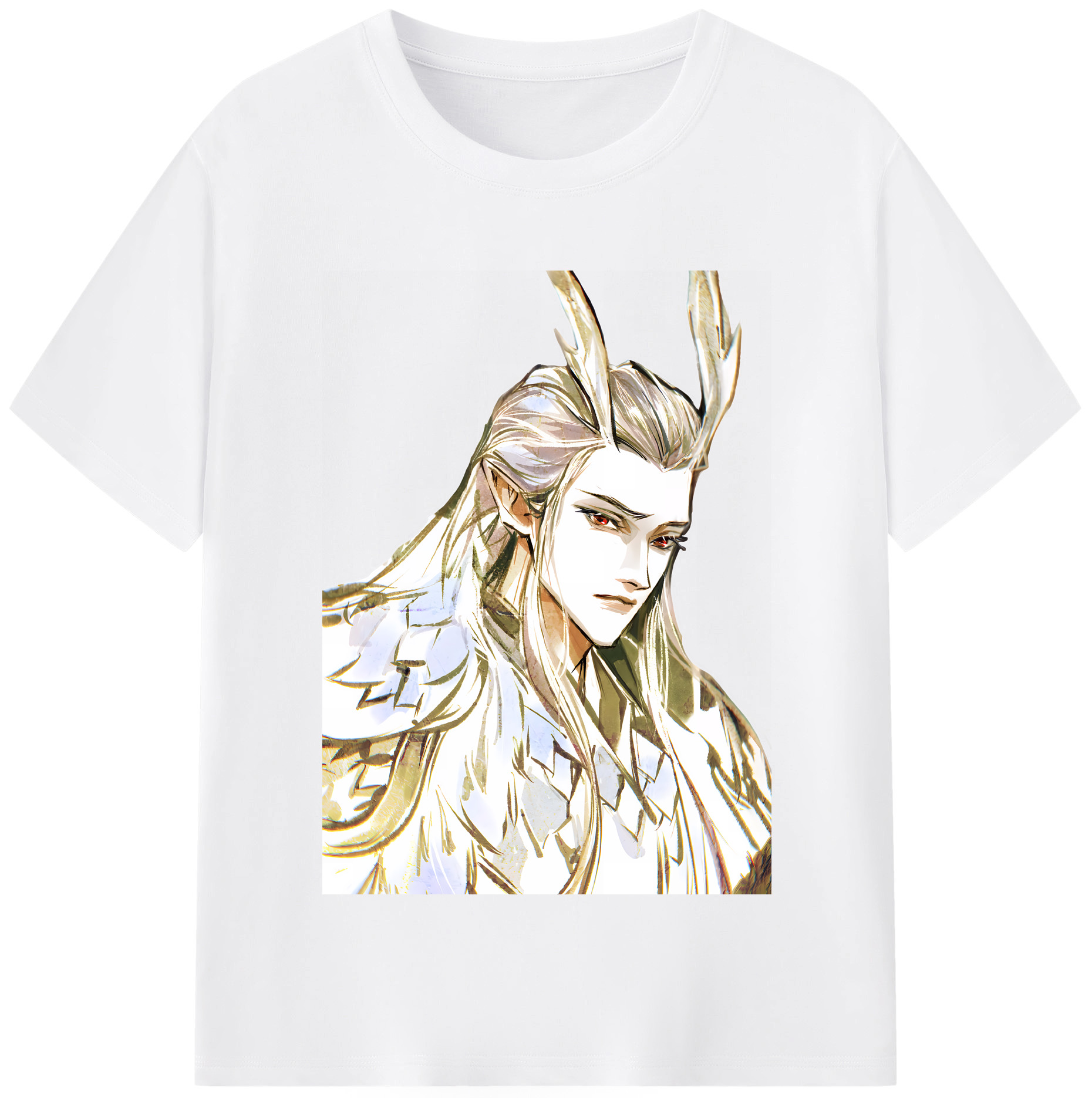（画像用） Ne Zha 2 ナタ 魔童の大暴れ 綿100％半袖Tシャツ（フロントプリント）