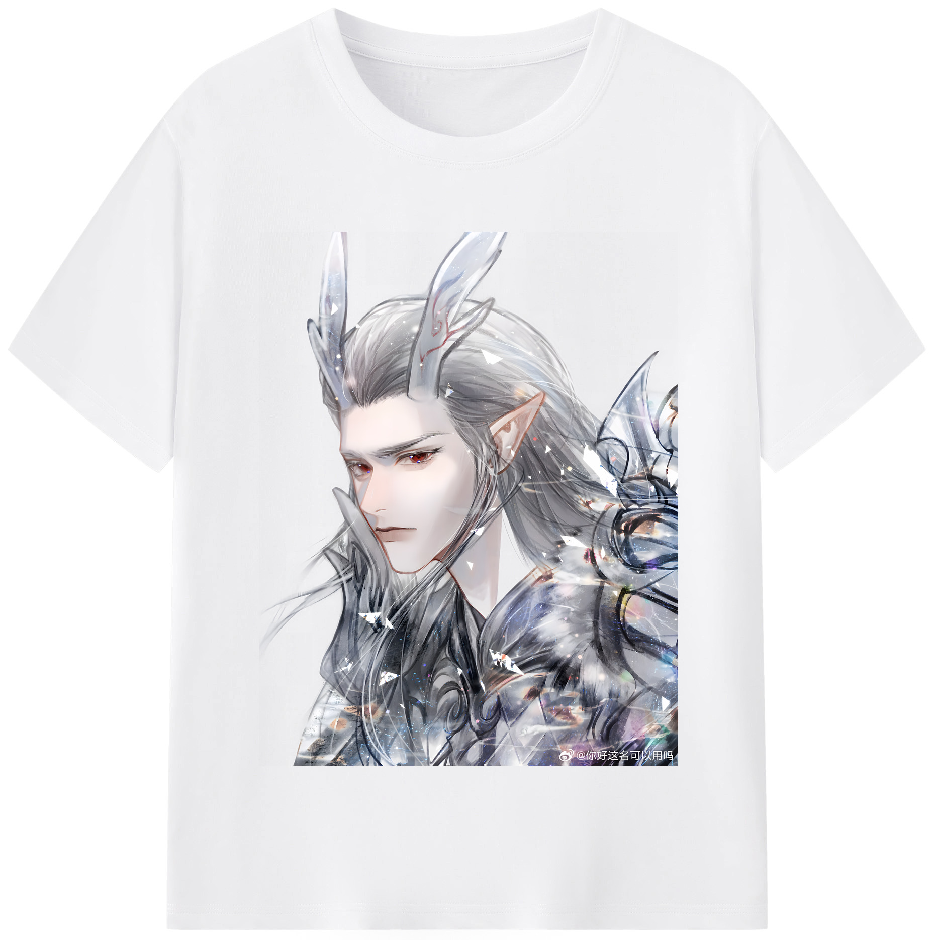 （画像用） Ne Zha 2 ナタ 魔童の大暴れ 綿100％半袖Tシャツ（フロントプリント）