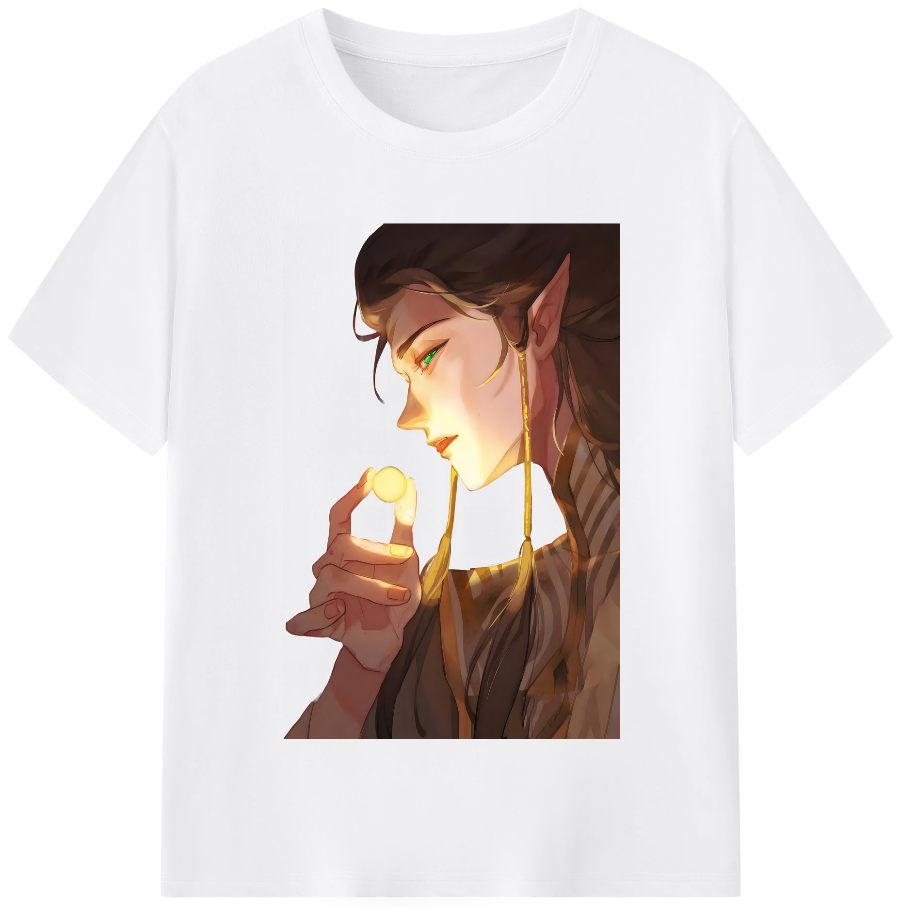 （画像用） Ne Zha 2 ナタ 魔童の大暴れ 綿100％半袖Tシャツ（フロントプリント）