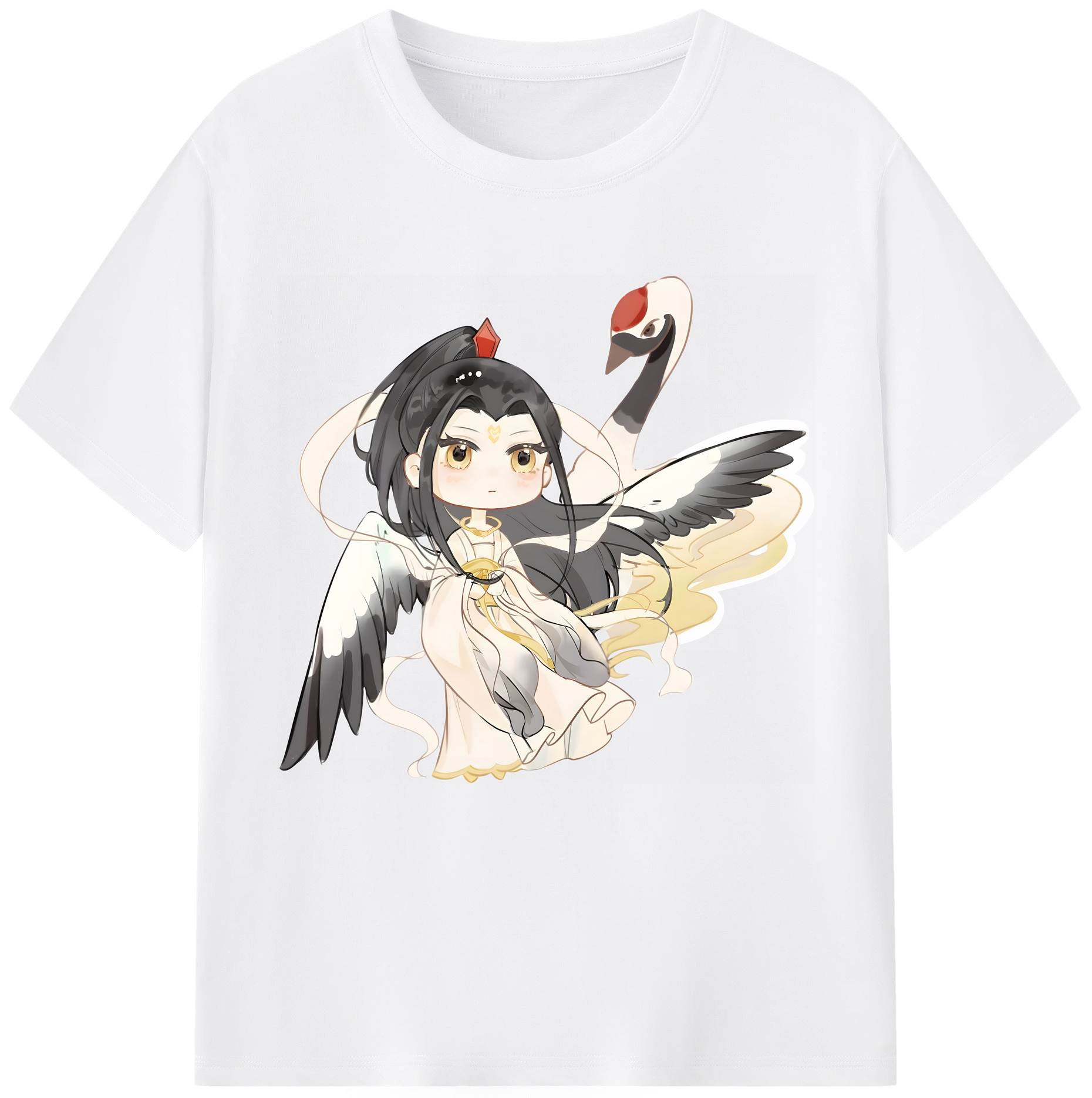 （画像用） Ne Zha 2 ナタ 魔童の大暴れ 綿100％半袖Tシャツ（フロントプリント）