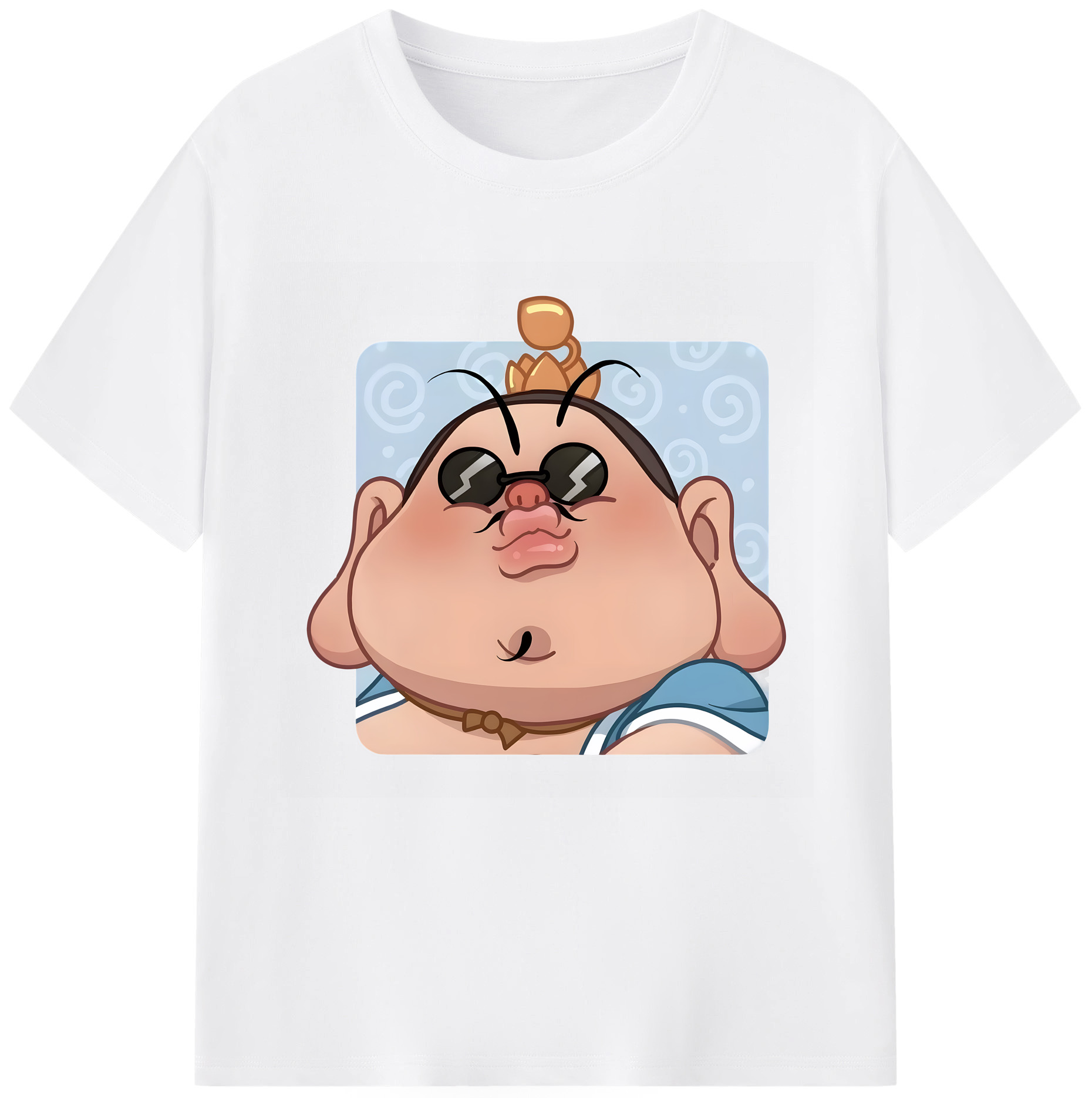 （画像用） Ne Zha 2 ナタ 魔童の大暴れ 綿100％半袖Tシャツ（フロントプリント）