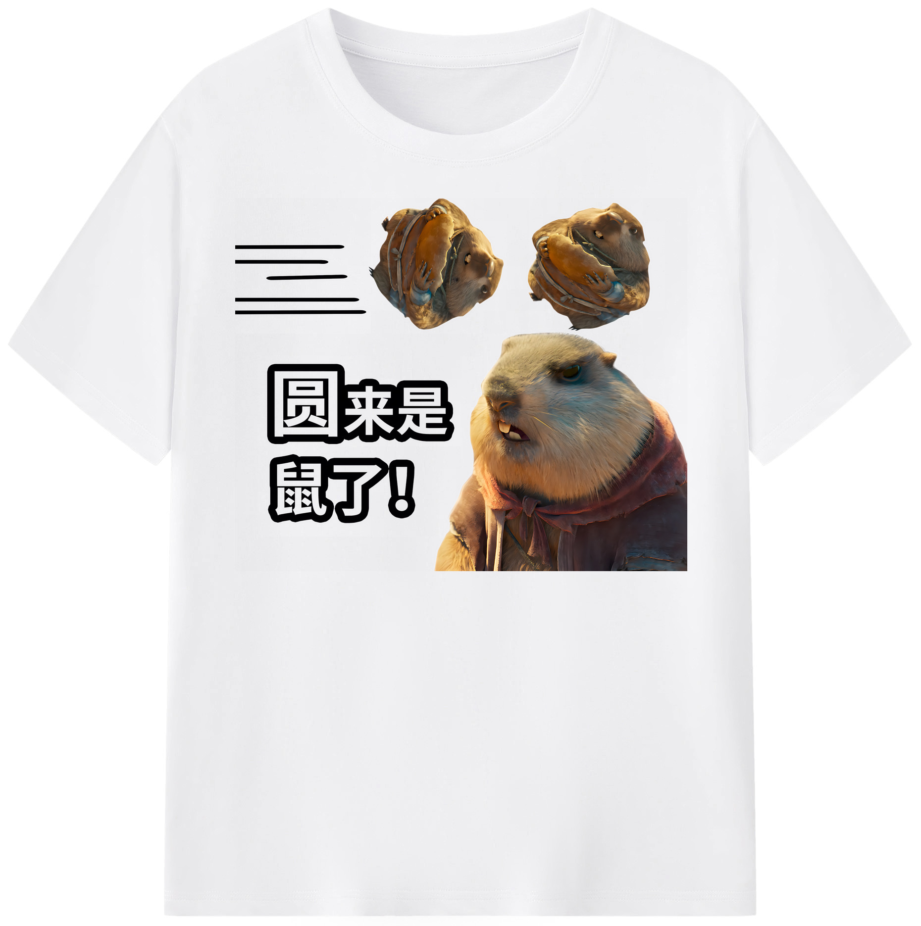 （画像用） Ne Zha 2 ナタ 魔童の大暴れ 綿100％半袖Tシャツ（フロントプリント）