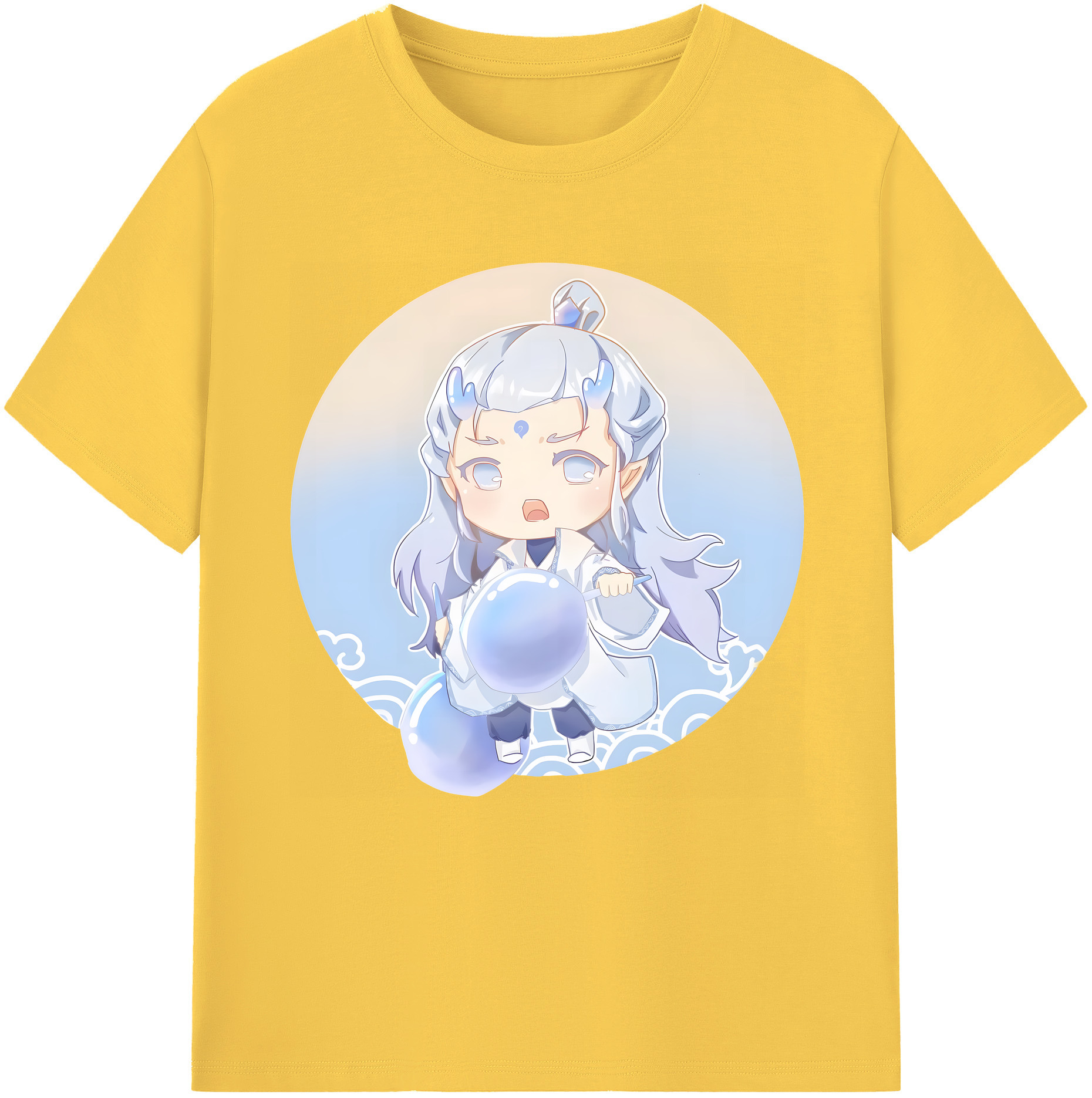 （画像用） Ne Zha 2 ナタ 魔童の大暴れ 綿100％半袖Tシャツ（フロントプリント）