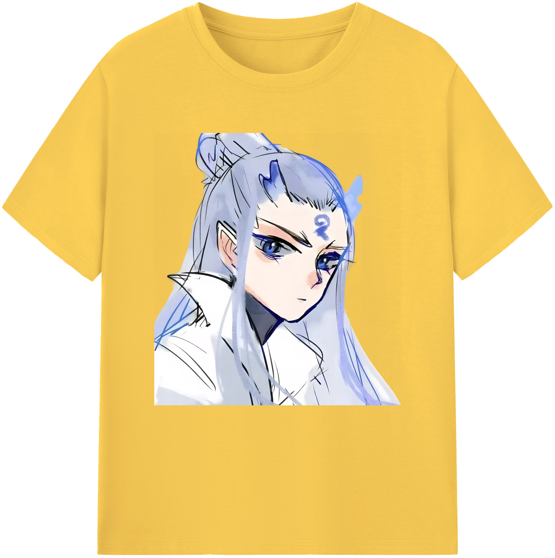 （画像用） Ne Zha 2 ナタ 魔童の大暴れ 綿100％半袖Tシャツ（フロントプリント）