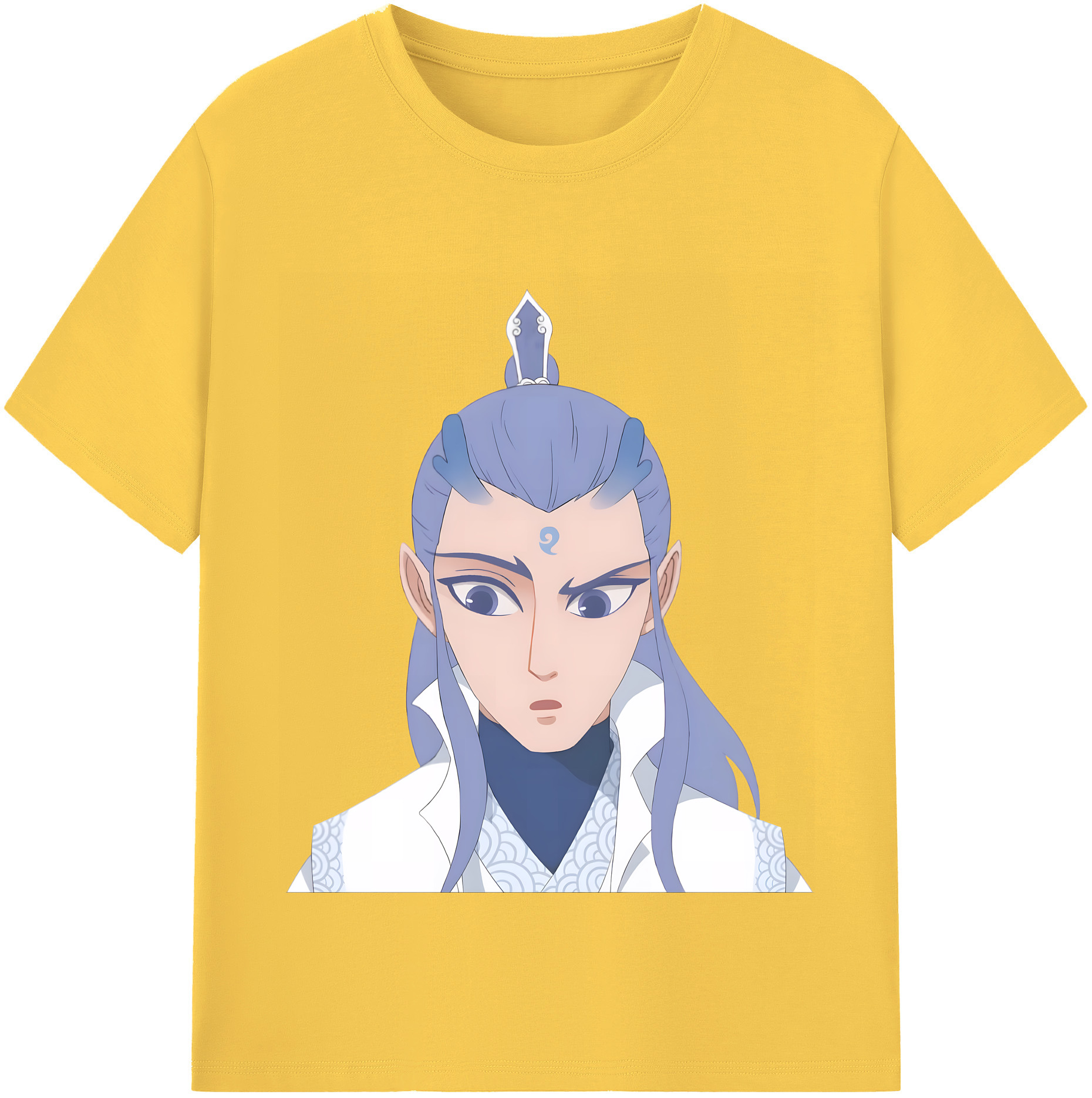 （画像用） Ne Zha 2 ナタ 魔童の大暴れ 綿100％半袖Tシャツ（フロントプリント）