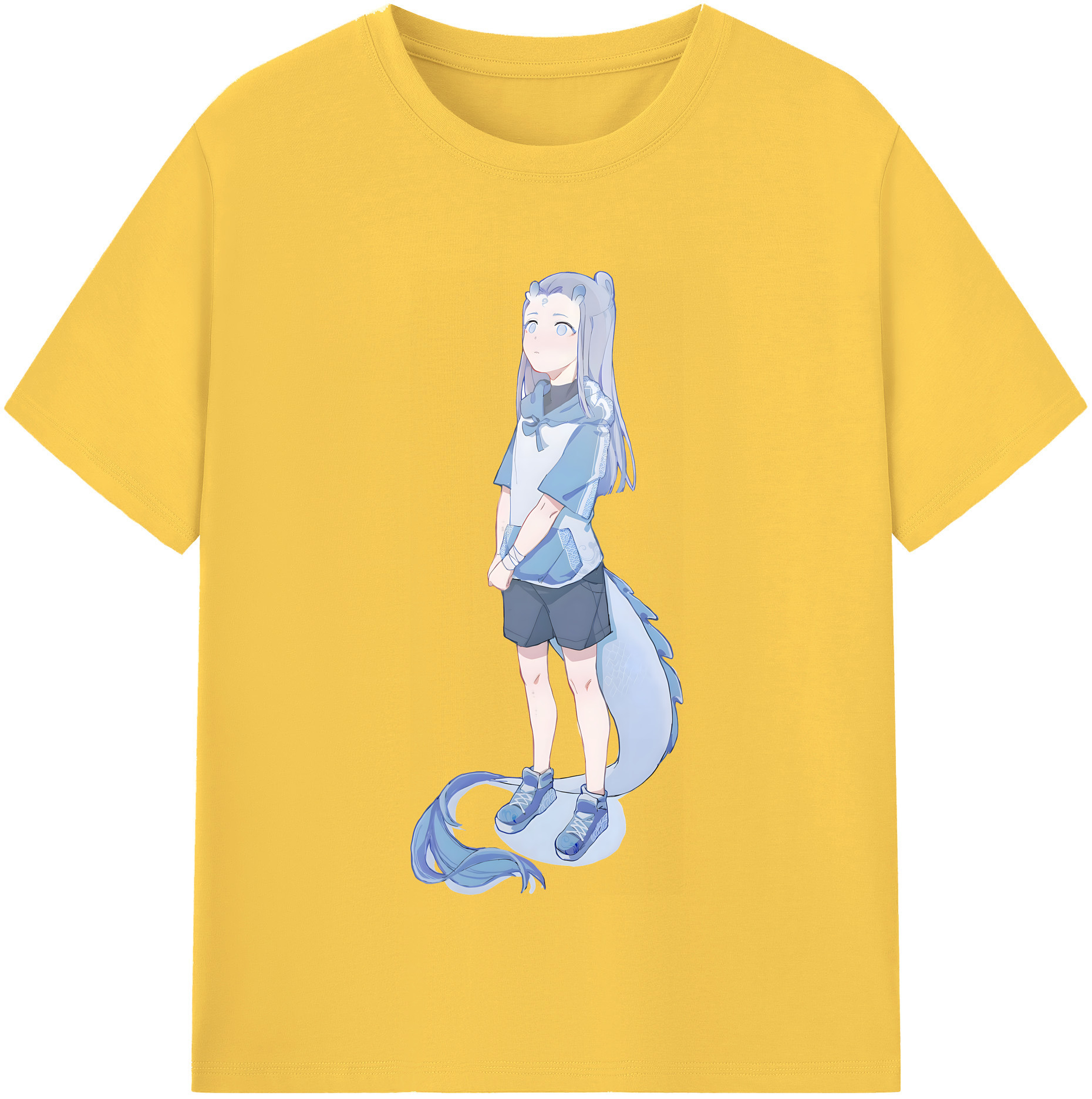 （画像用） Ne Zha 2 ナタ 魔童の大暴れ 綿100％半袖Tシャツ（フロントプリント）